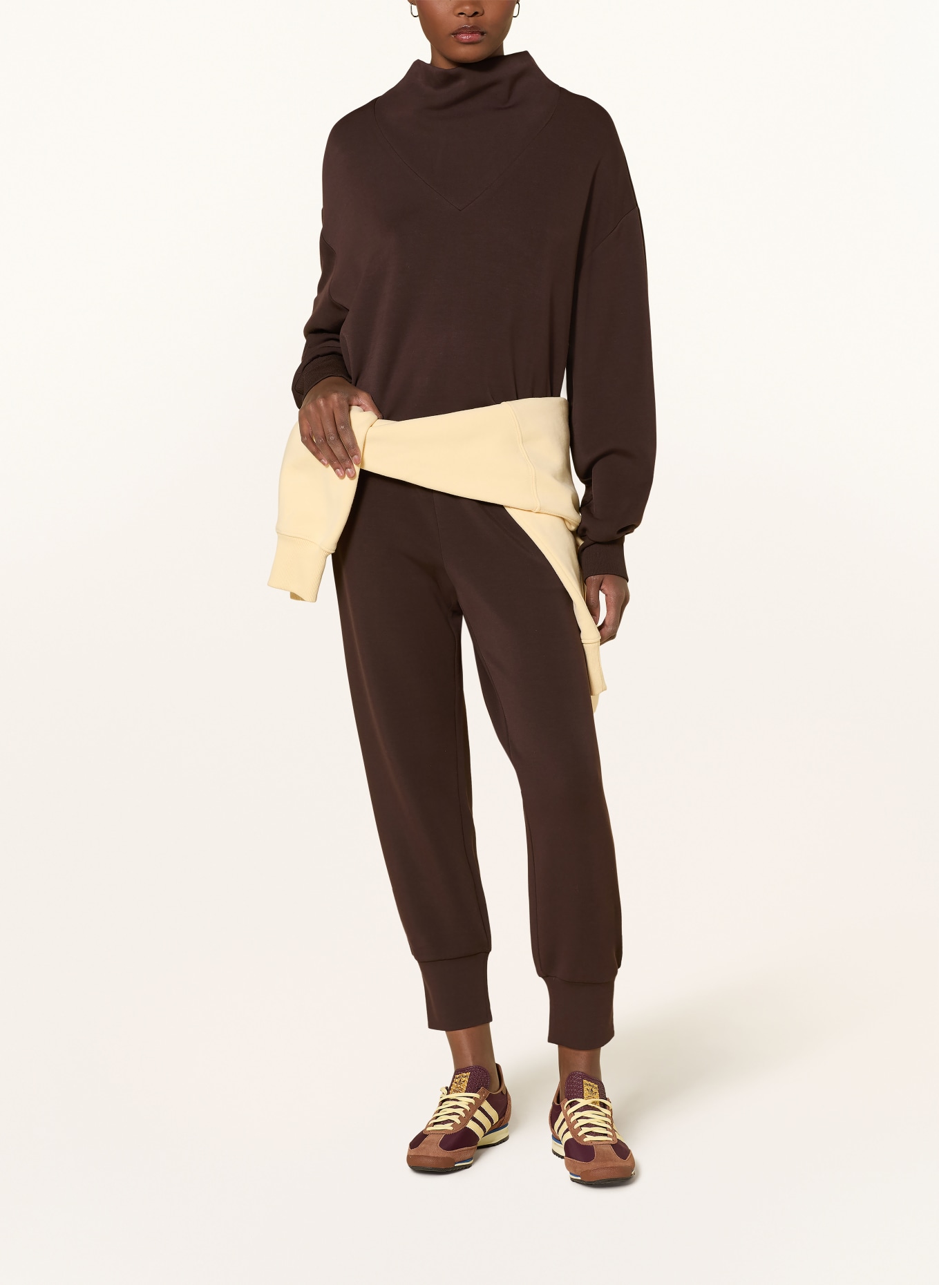 VARLEY BETSY sweatshirt: DARK BROWN
