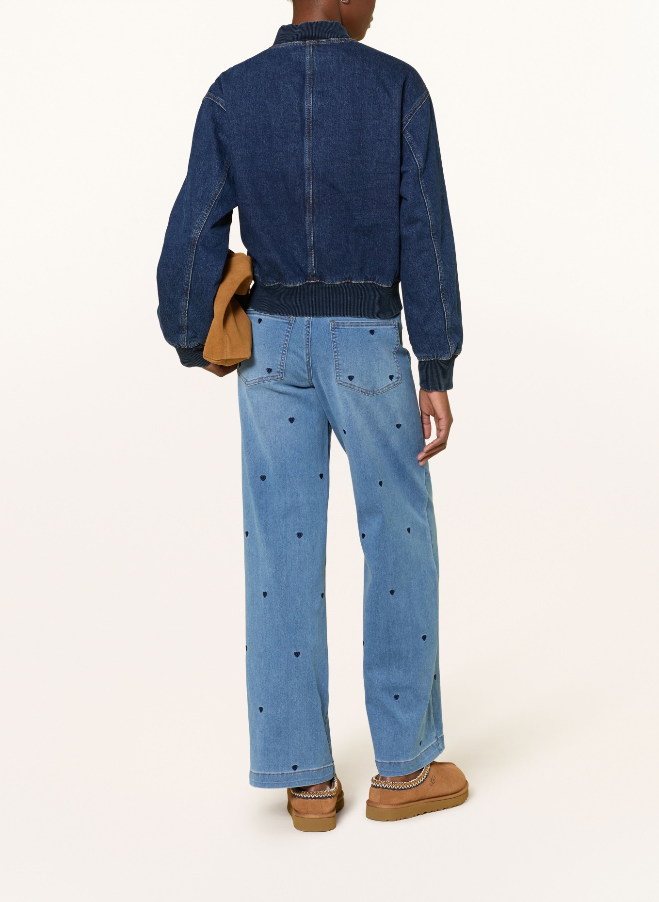 ONLY Dżinsy z szerokimi nogawkami: Medium Blue Denim/EMB