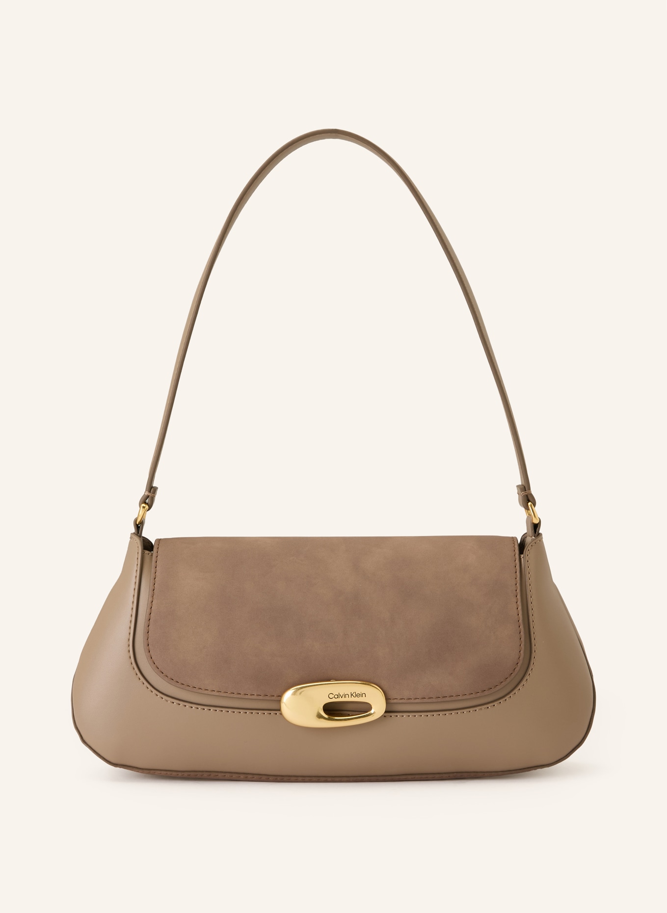 Calvin Klein Schultertasche: TAUPE / GOLD