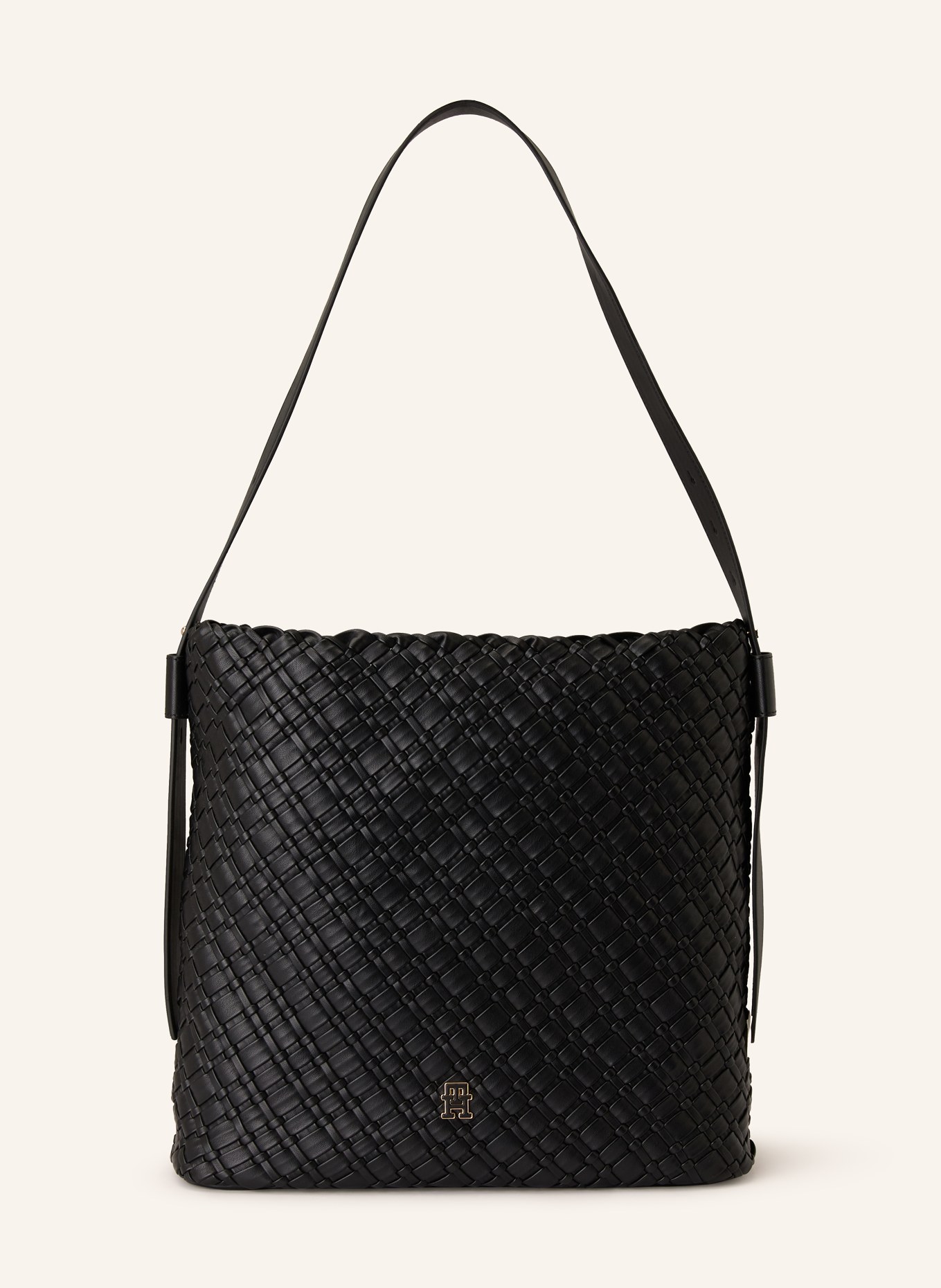 TOMMY HILFIGER Shopper with pouch: BLACK