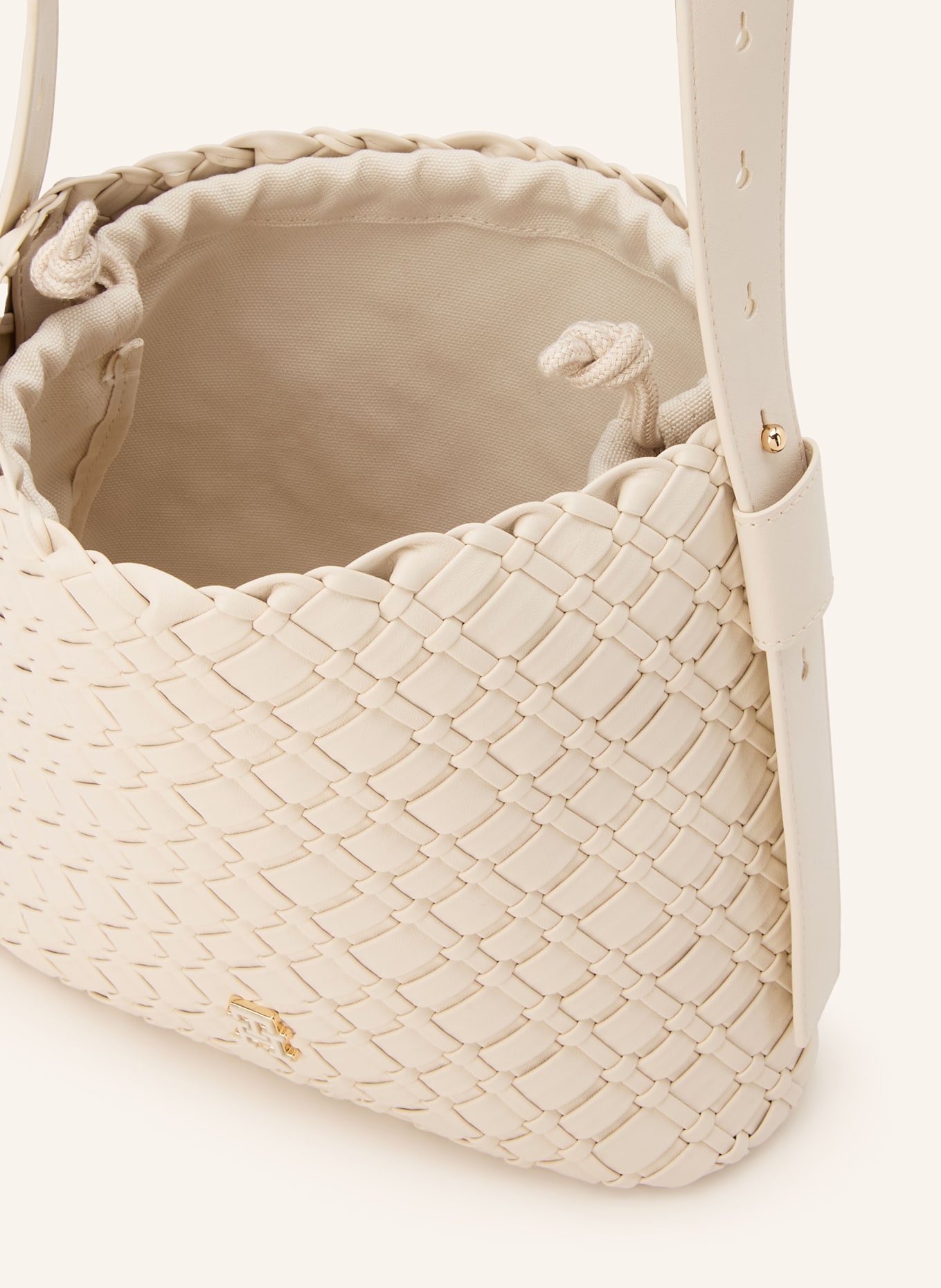 TOMMY HILFIGER torba na ramię: ECRU