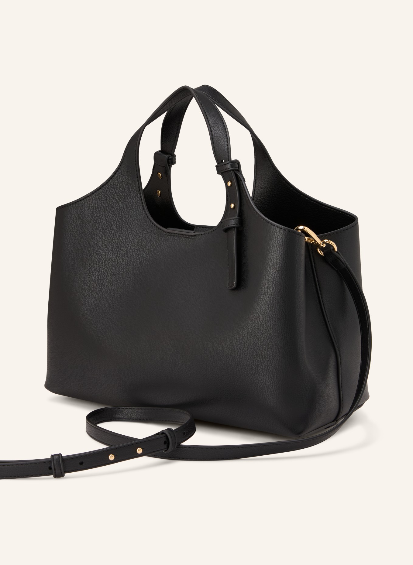 TOMMY HILFIGER handbag: BLACK / GOLD