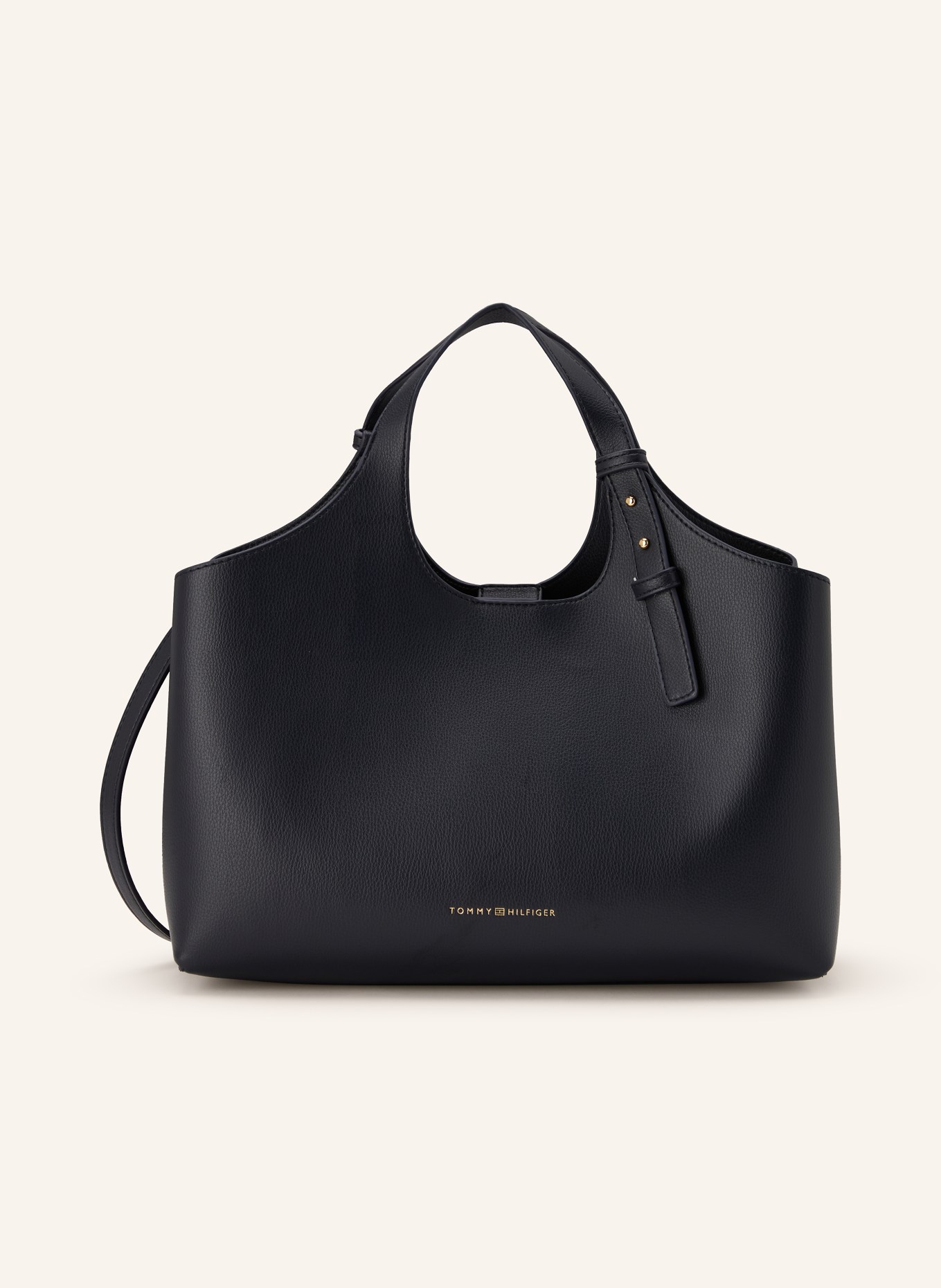 TOMMY HILFIGER handbag: DARK BLUE / GOLD