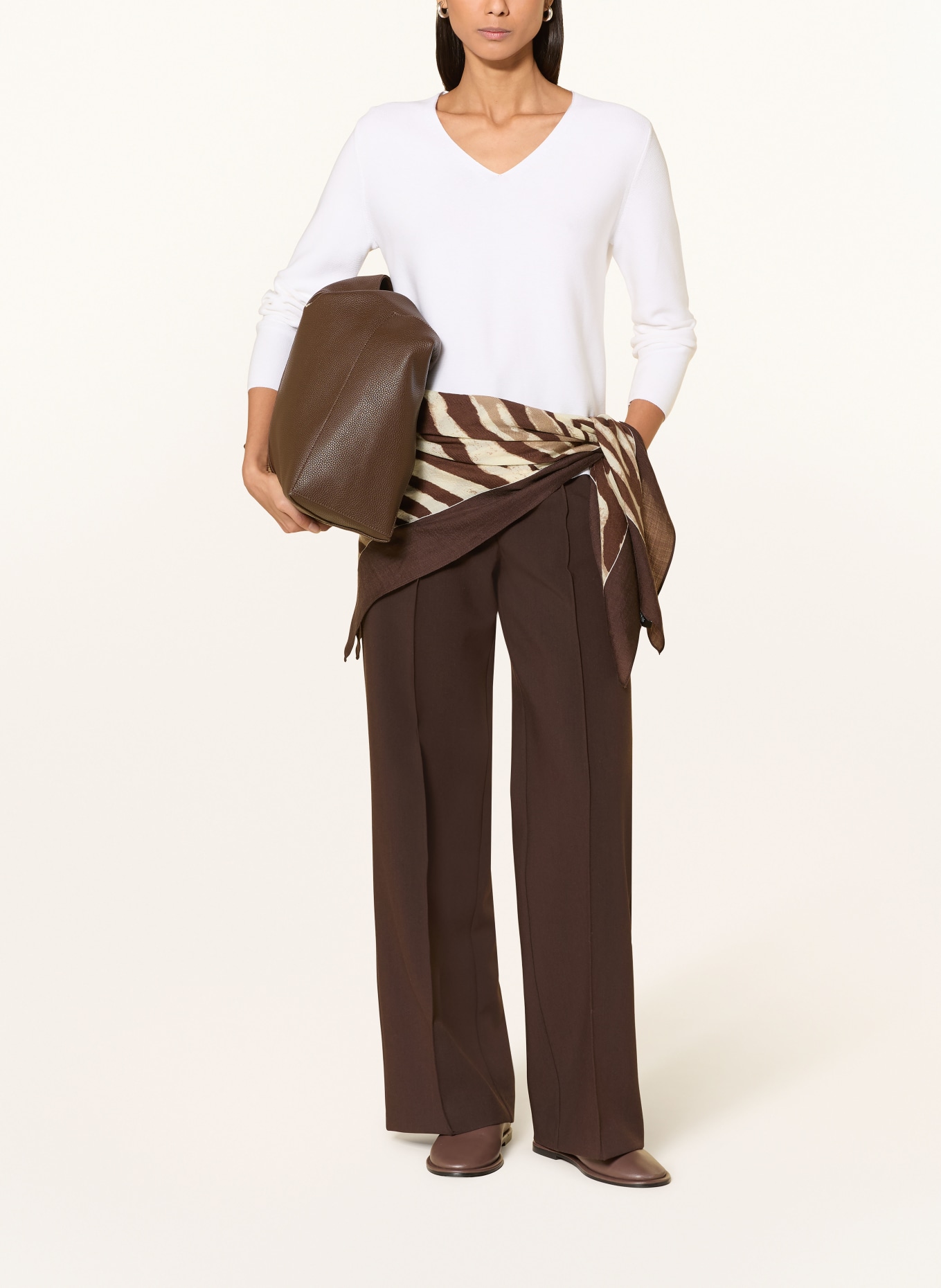 darling harbour knit blouse: WHITE