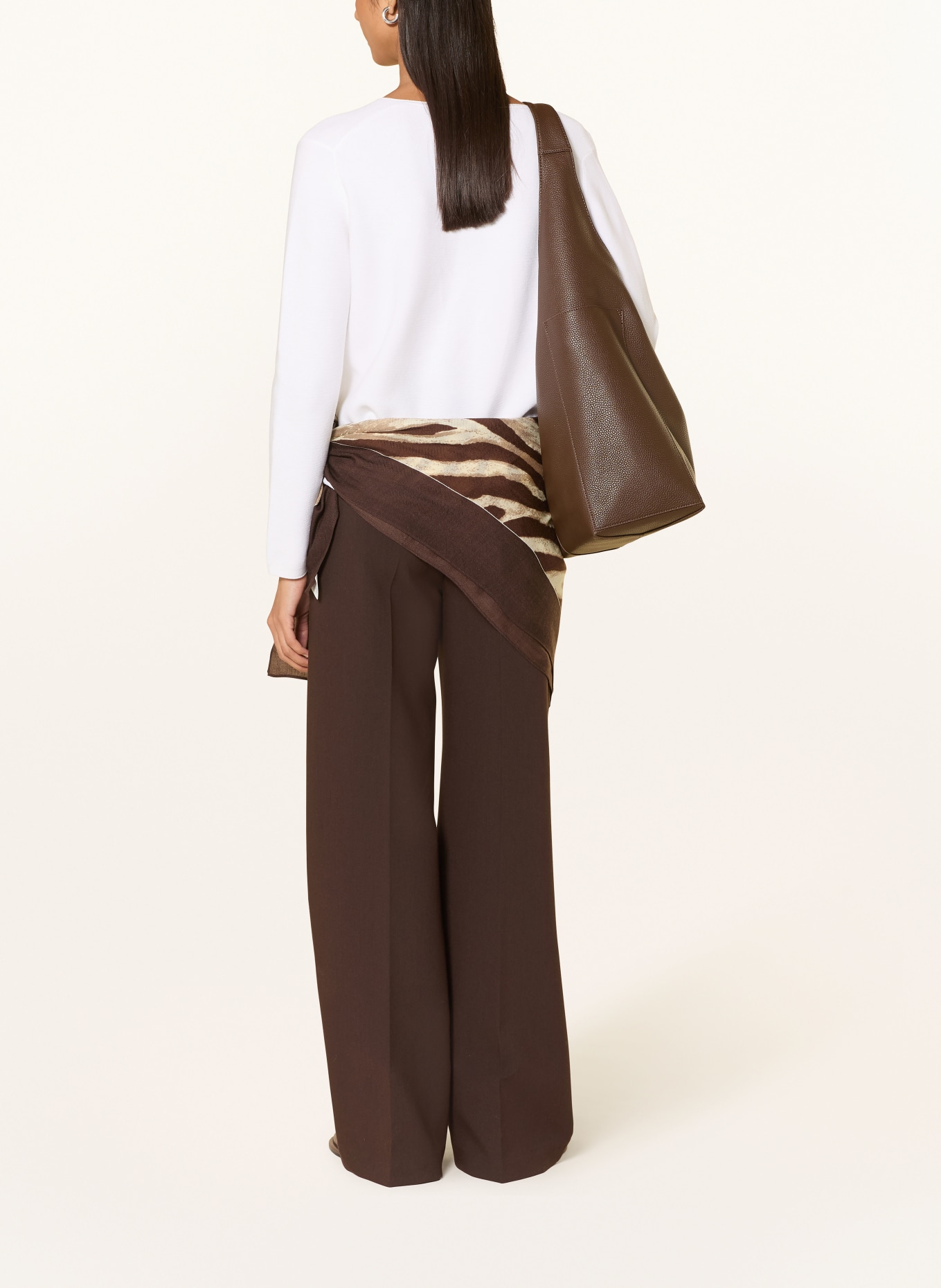 darling harbour knit blouse: WHITE