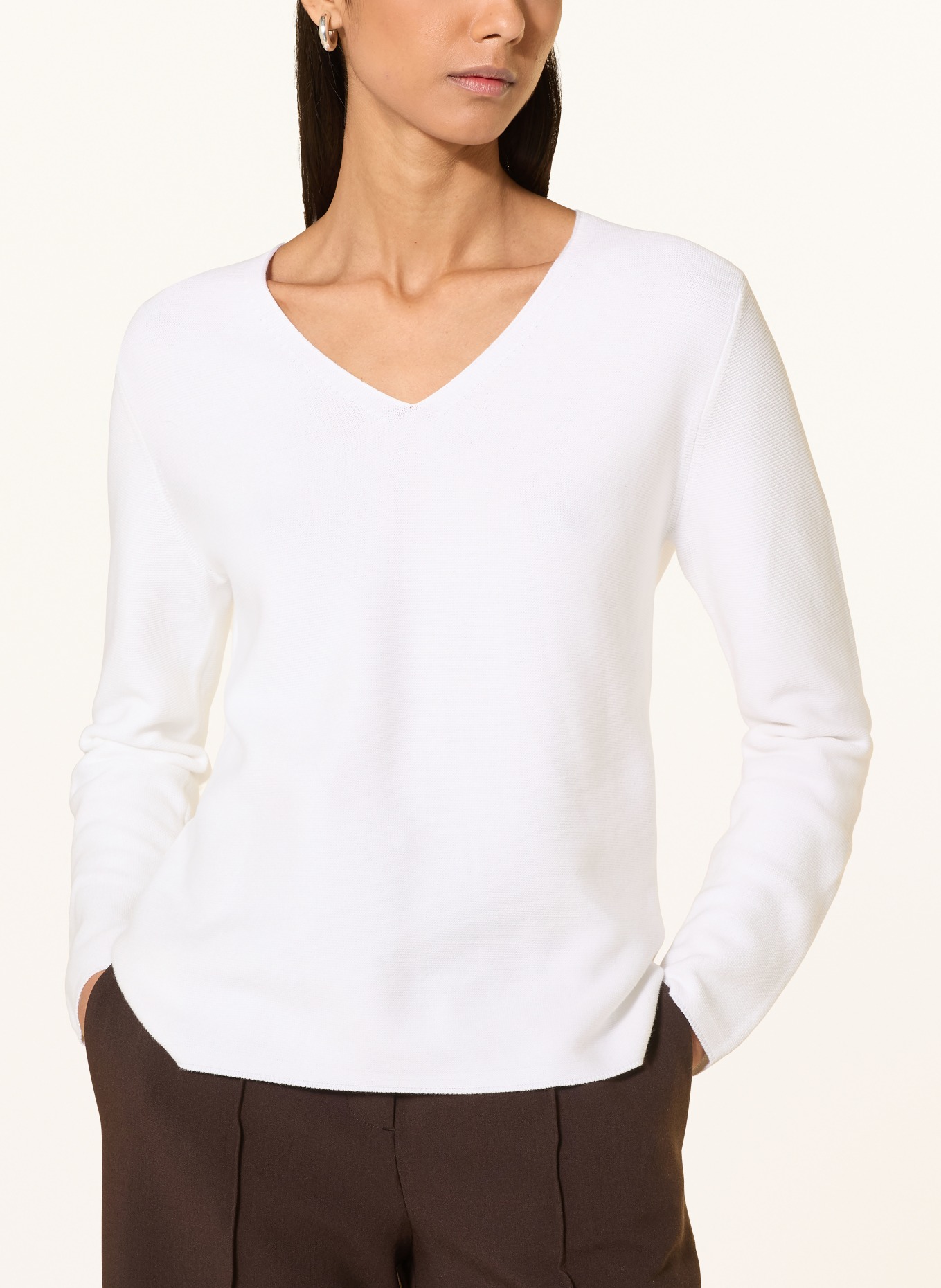darling harbour knit blouse: WHITE