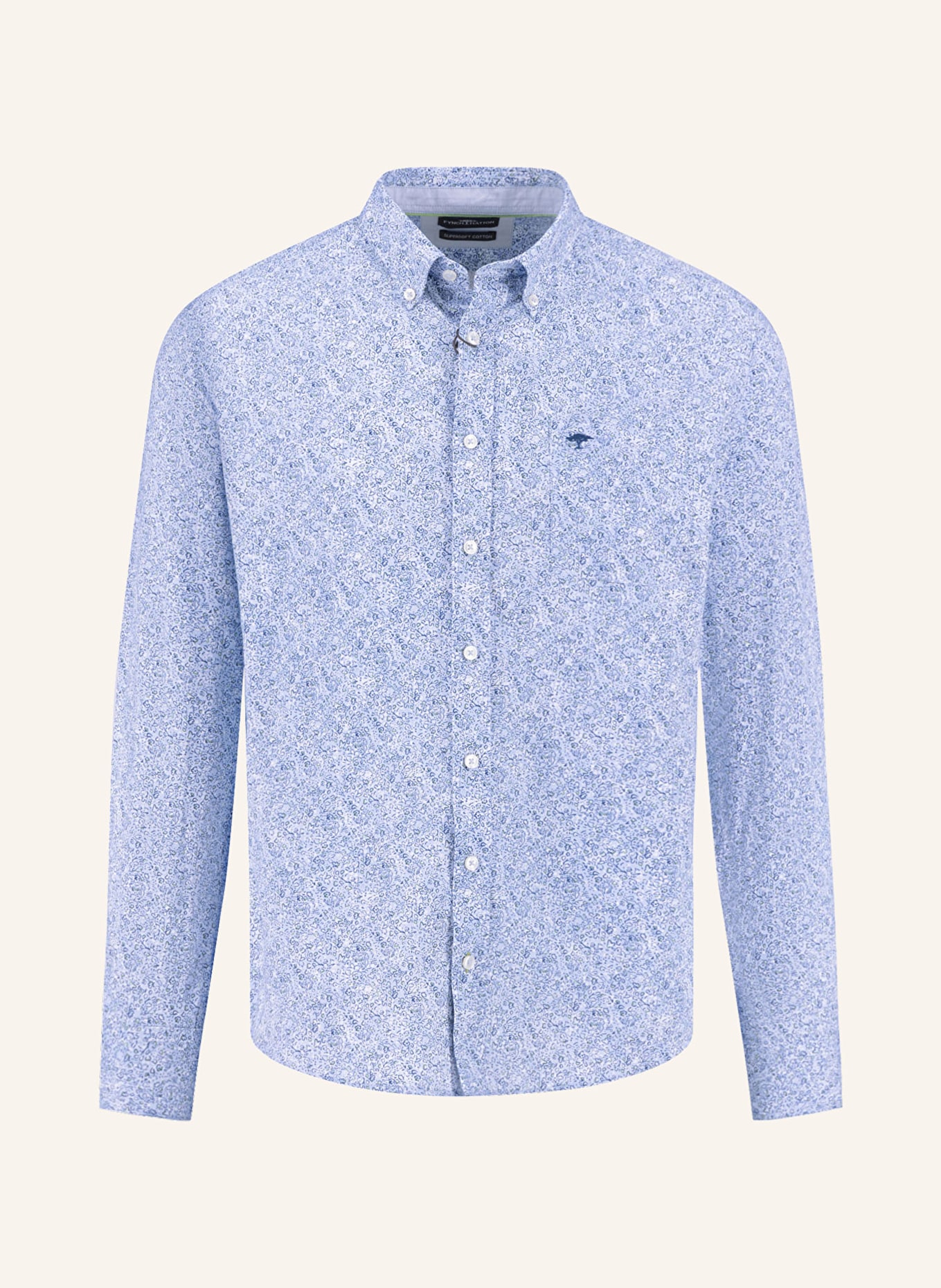 FYNCH-HATTON Hemd Regular Fit: HELLBLAU / BLAU / WEISS