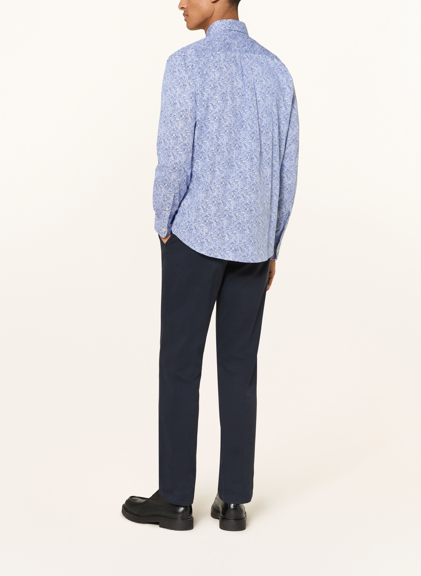 FYNCH-HATTON Hemd Regular Fit: HELLBLAU / BLAU / WEISS