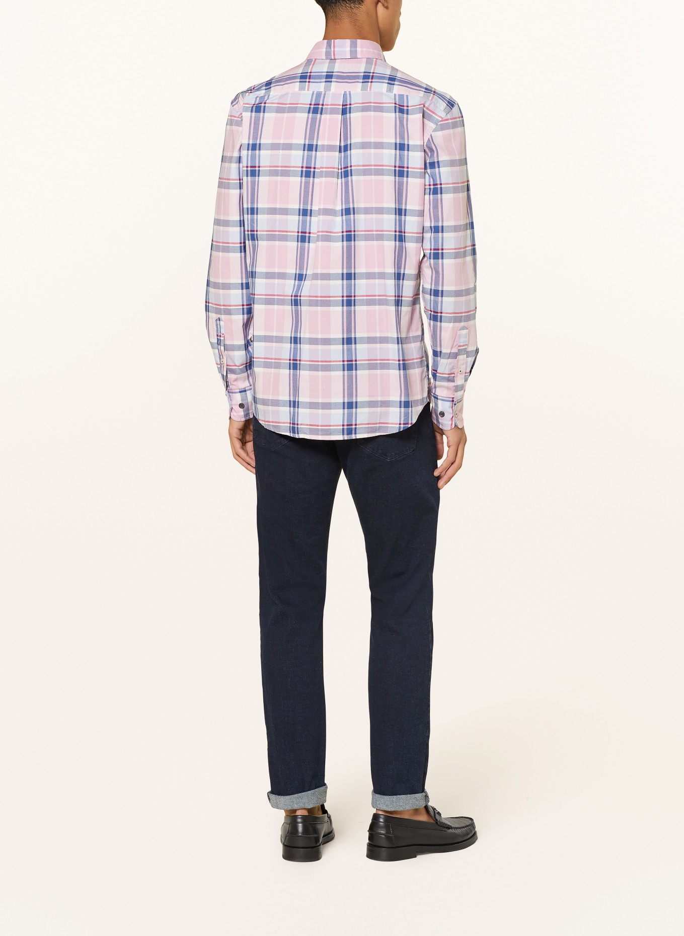 FYNCH-HATTON Hemd Regular Fit: ROSA / BLAU / WEISS