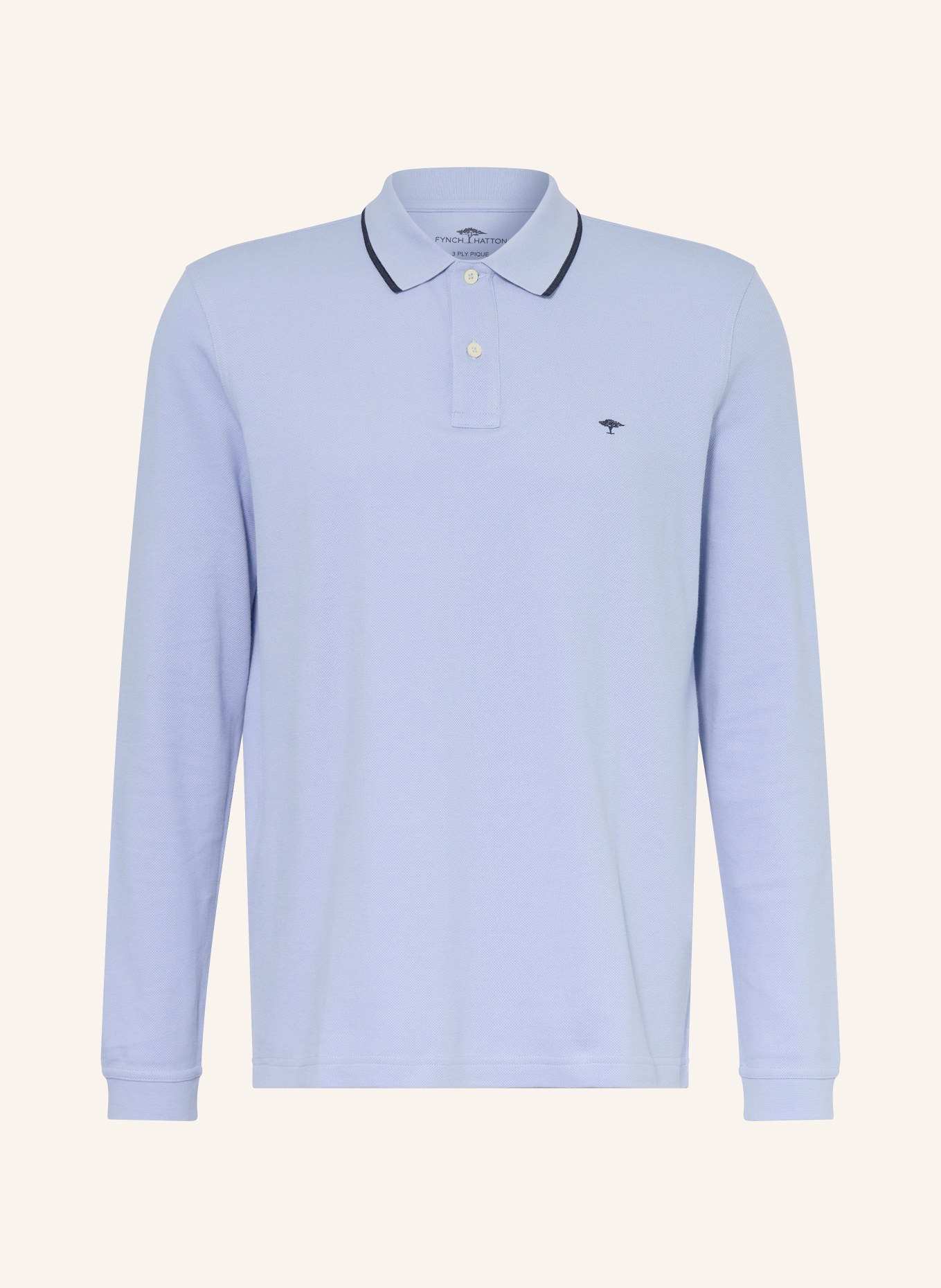 FYNCH-HATTON pique polo shirt: LIGHT BLUE