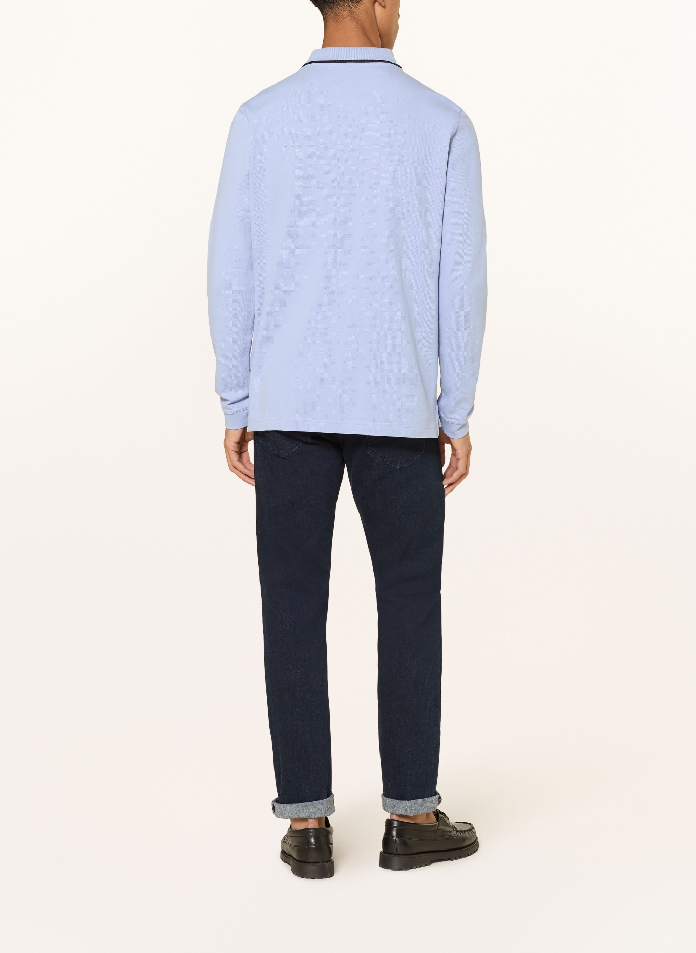 FYNCH-HATTON pique polo shirt: LIGHT BLUE
