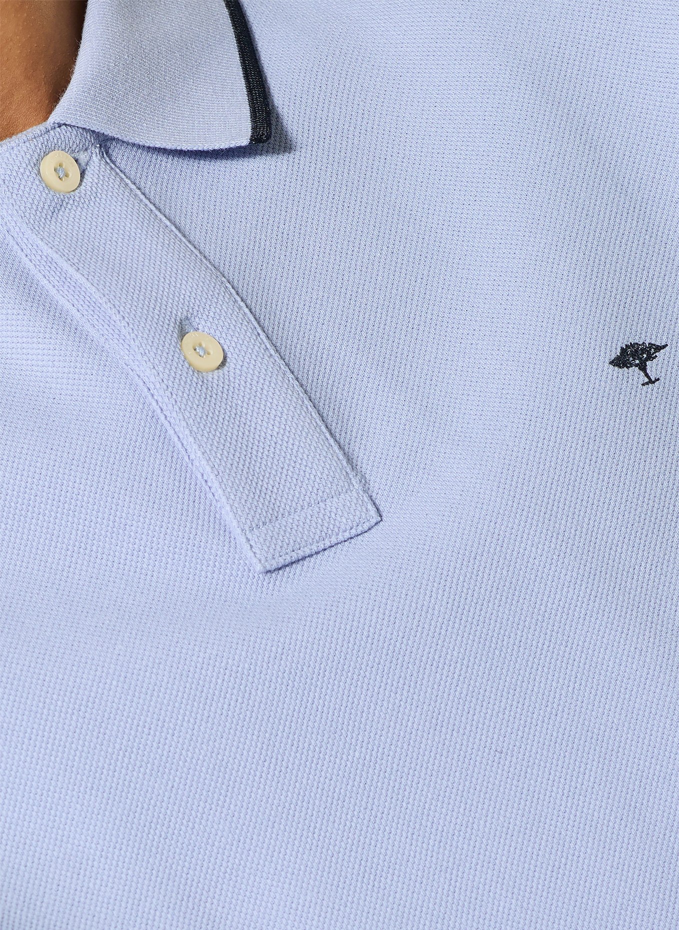 FYNCH-HATTON pique polo shirt: LIGHT BLUE