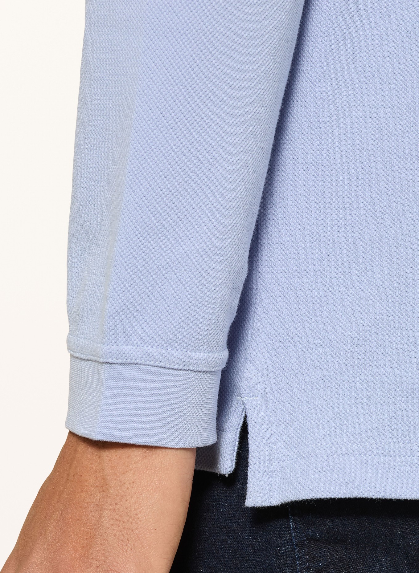 FYNCH-HATTON pique polo shirt: LIGHT BLUE