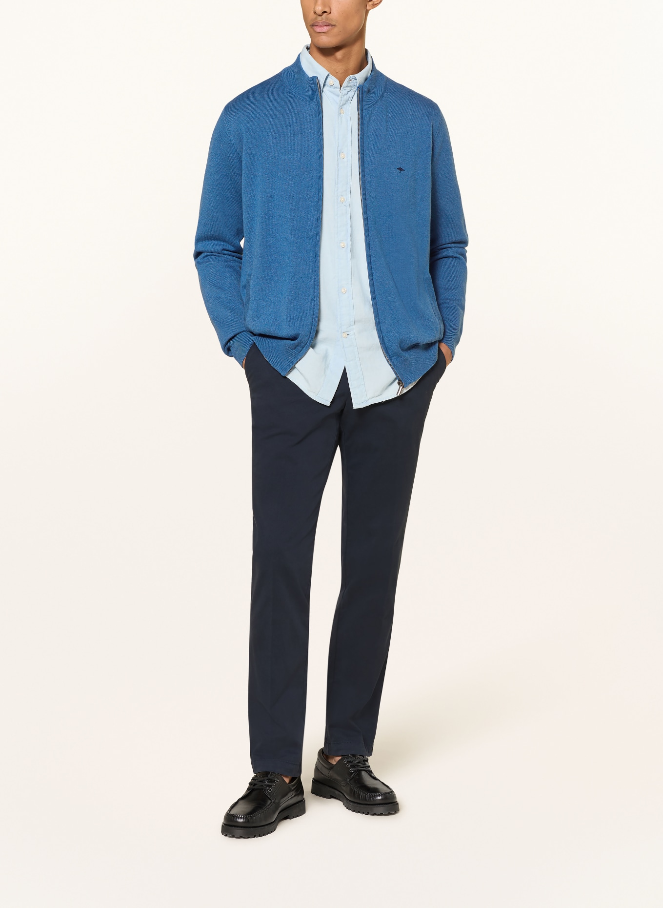 FYNCH-HATTON Strickjacke: DUNKELBLAU