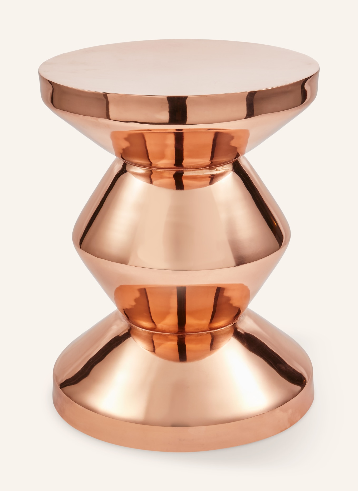 POLSPOTTEN Odkládací stolek ZIG ZAG: BARVA RŮŽOVÉHO ZLATA