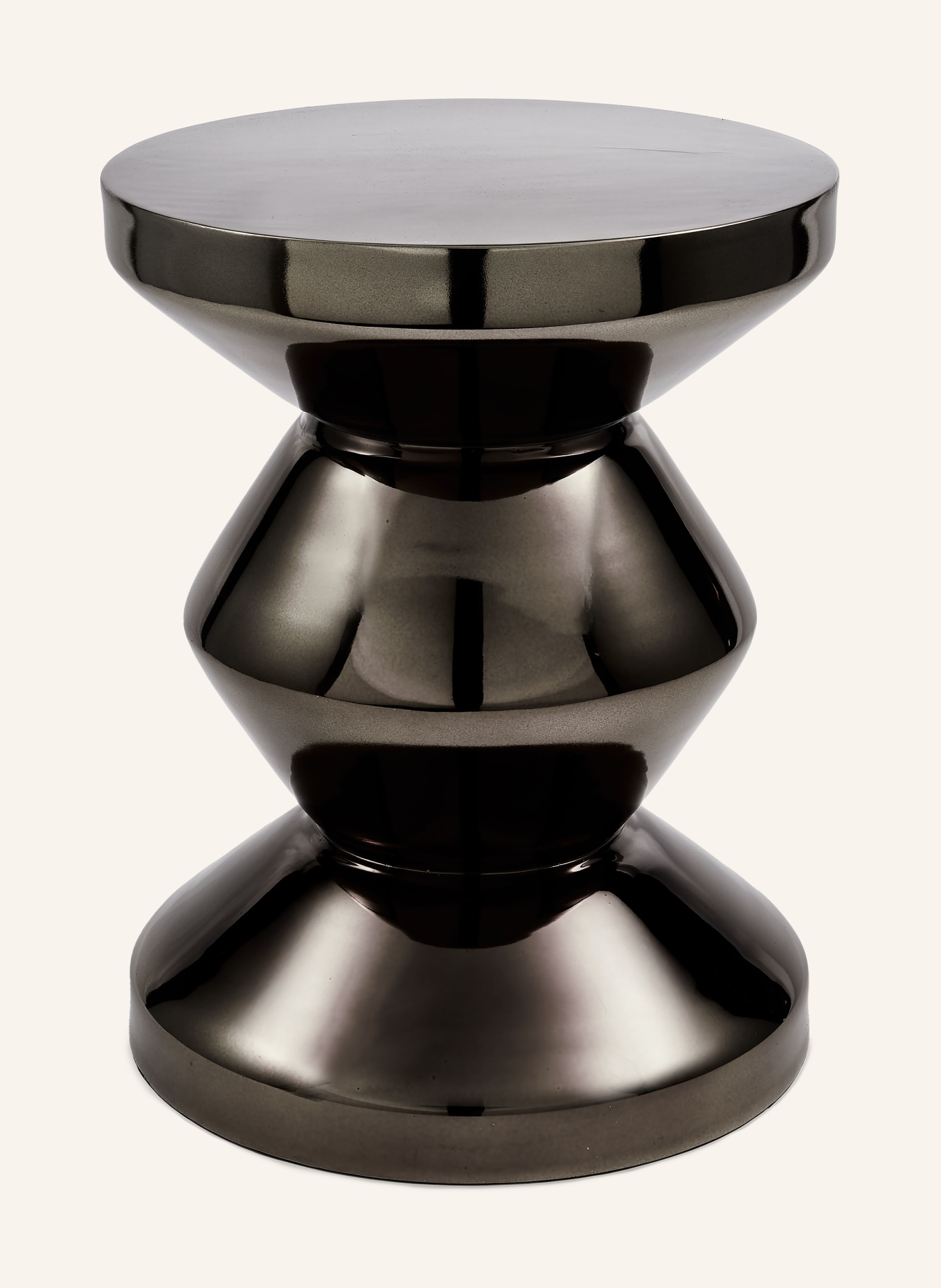 POLSPOTTEN ZIG ZAG side table: BLACK