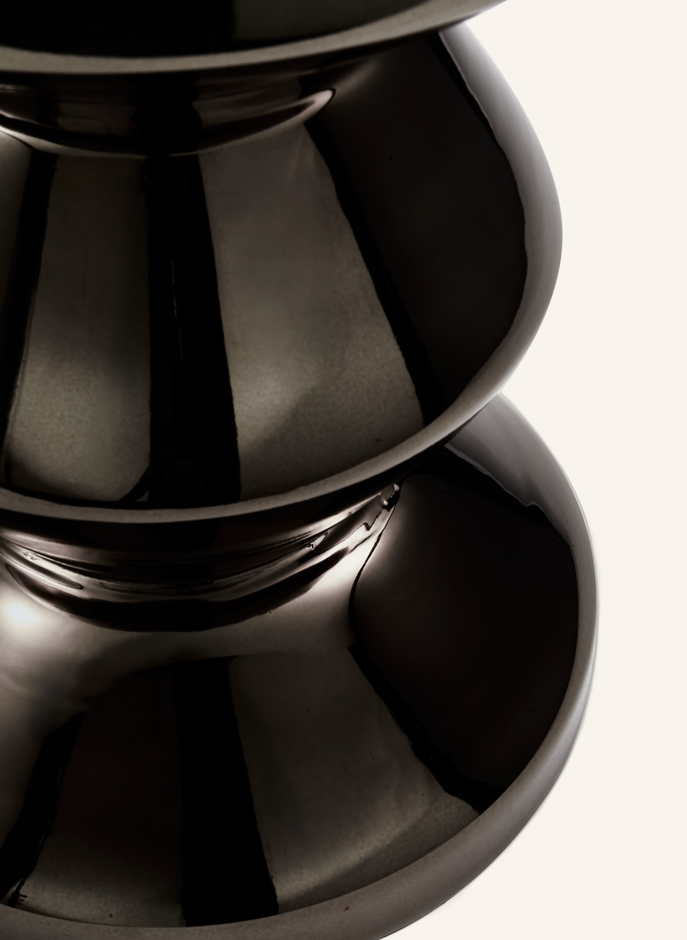 POLSPOTTEN ZIG ZAG side table: BLACK