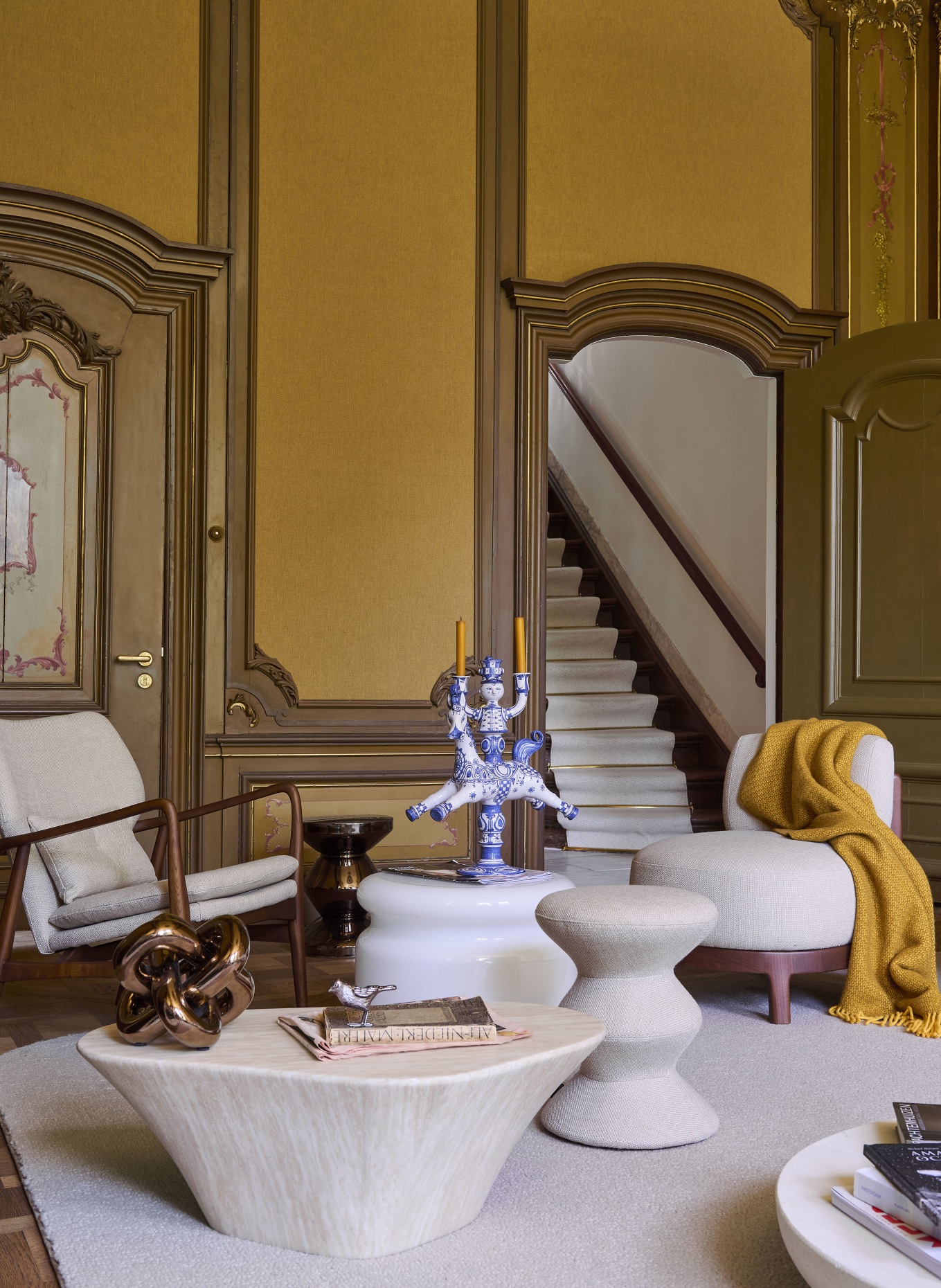 POLSPOTTEN ZIG ZAG side table: BLACK