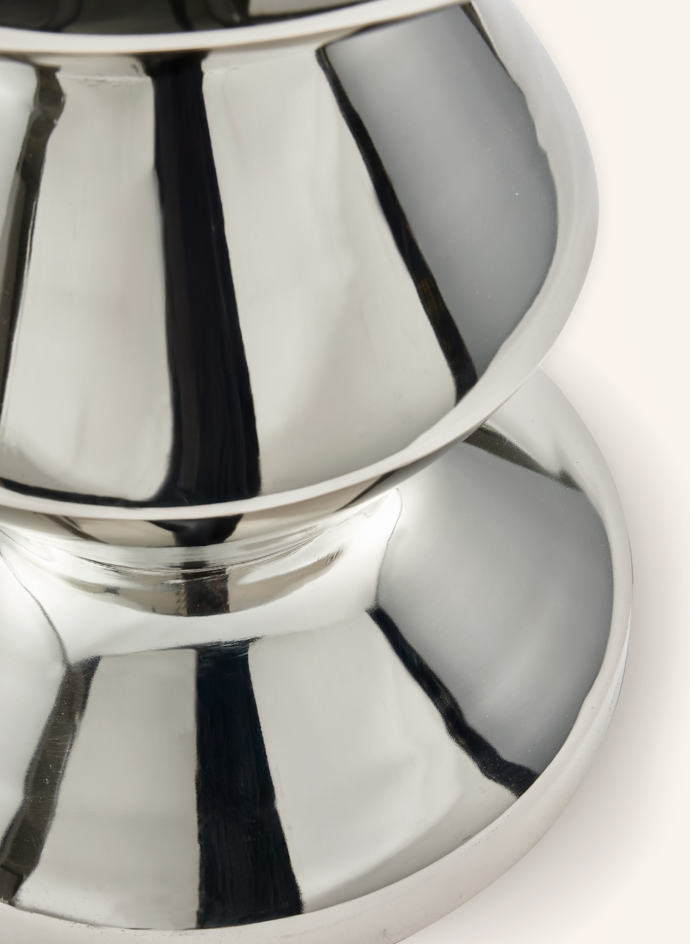 POLSPOTTEN Table d'appoint ZIG ZAG: ARGENT