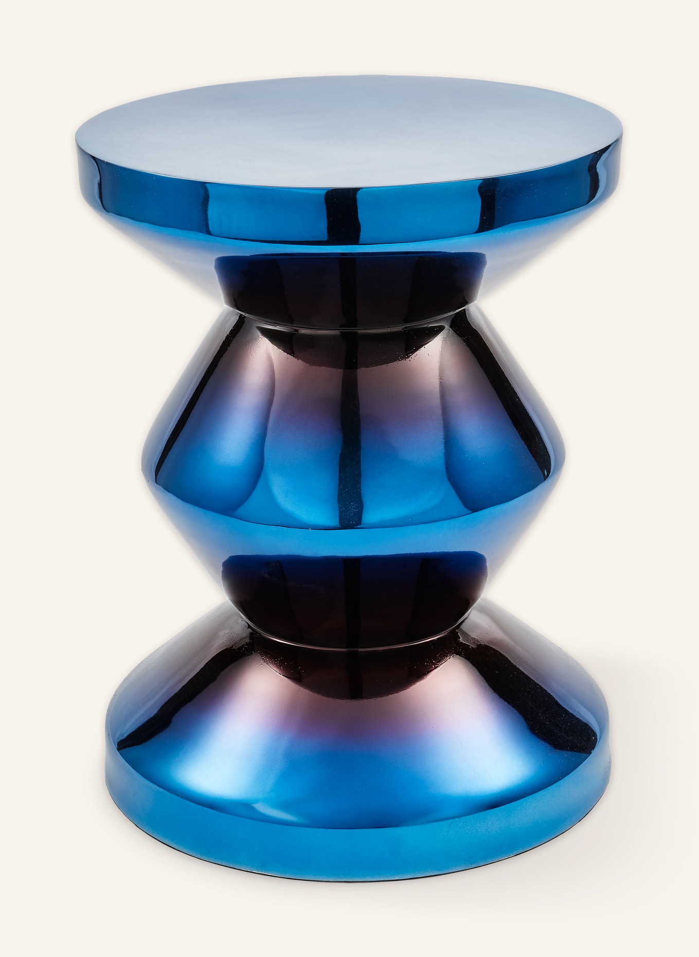 POLSPOTTEN ZIG ZAG side table: BLUE