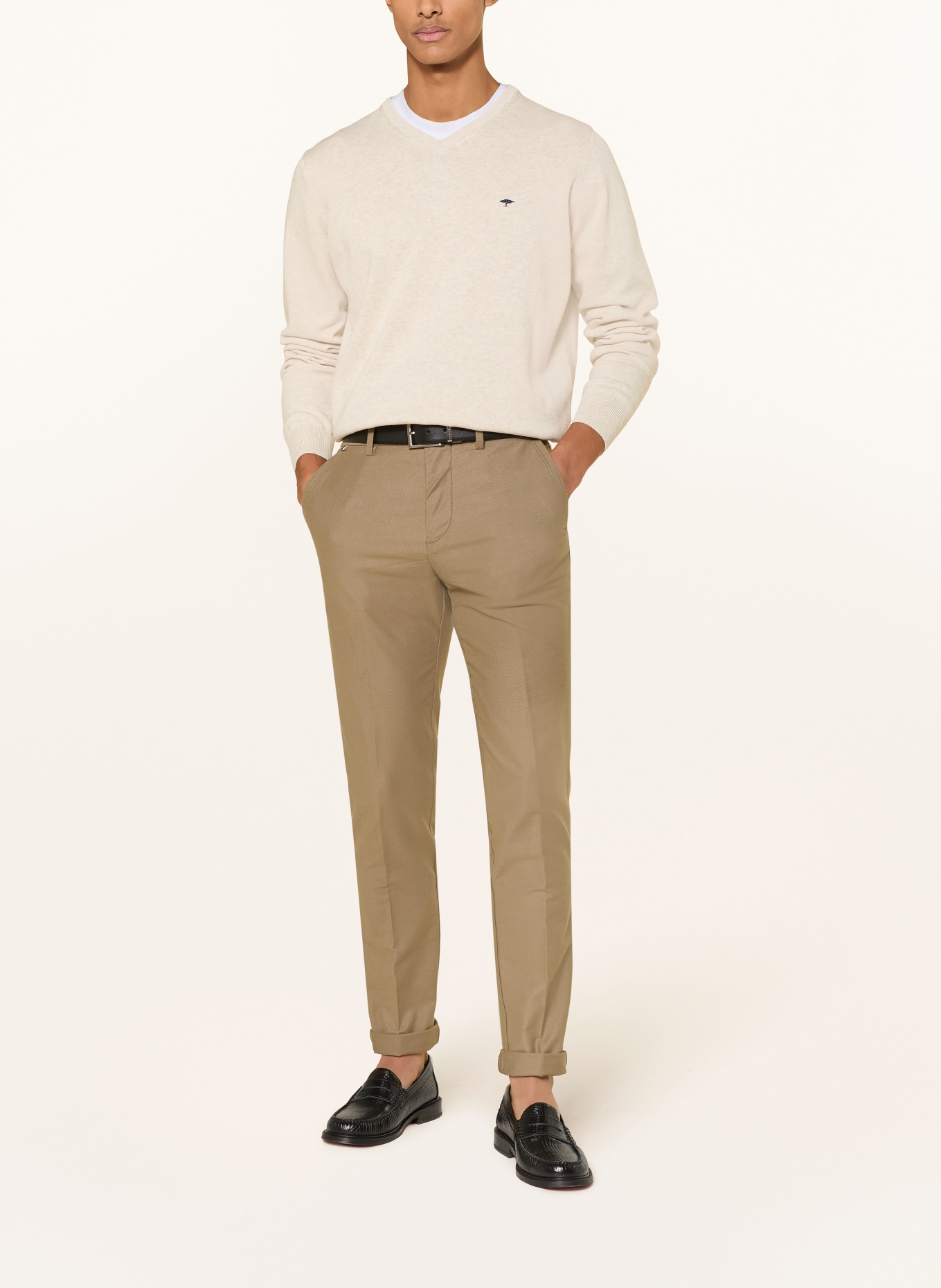 FYNCH-HATTON Pullover: HELLGRAU