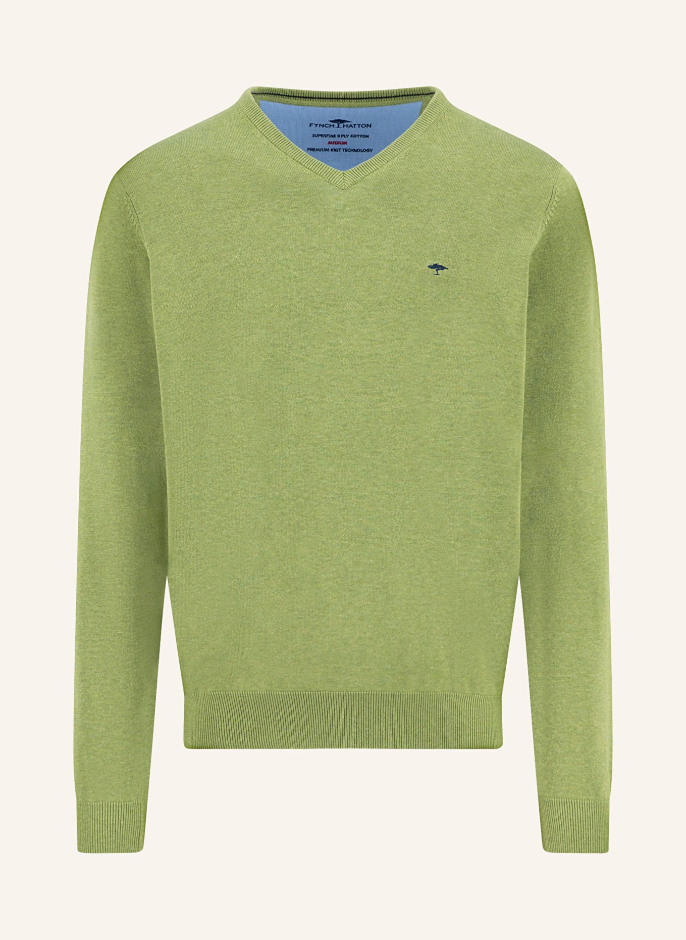 FYNCH-HATTON Pullover: HELLGRÜN