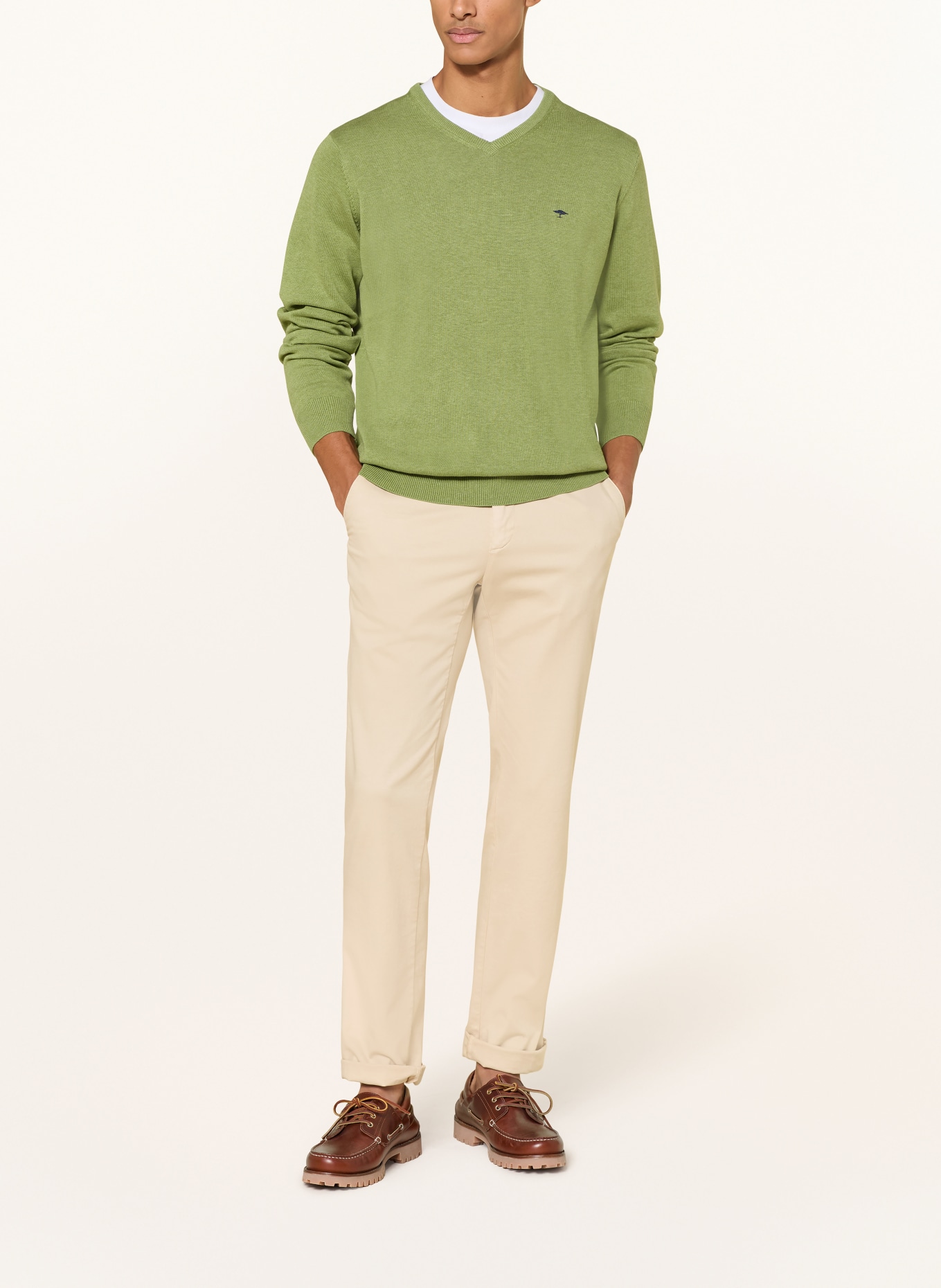 FYNCH-HATTON Pullover: HELLGRÜN