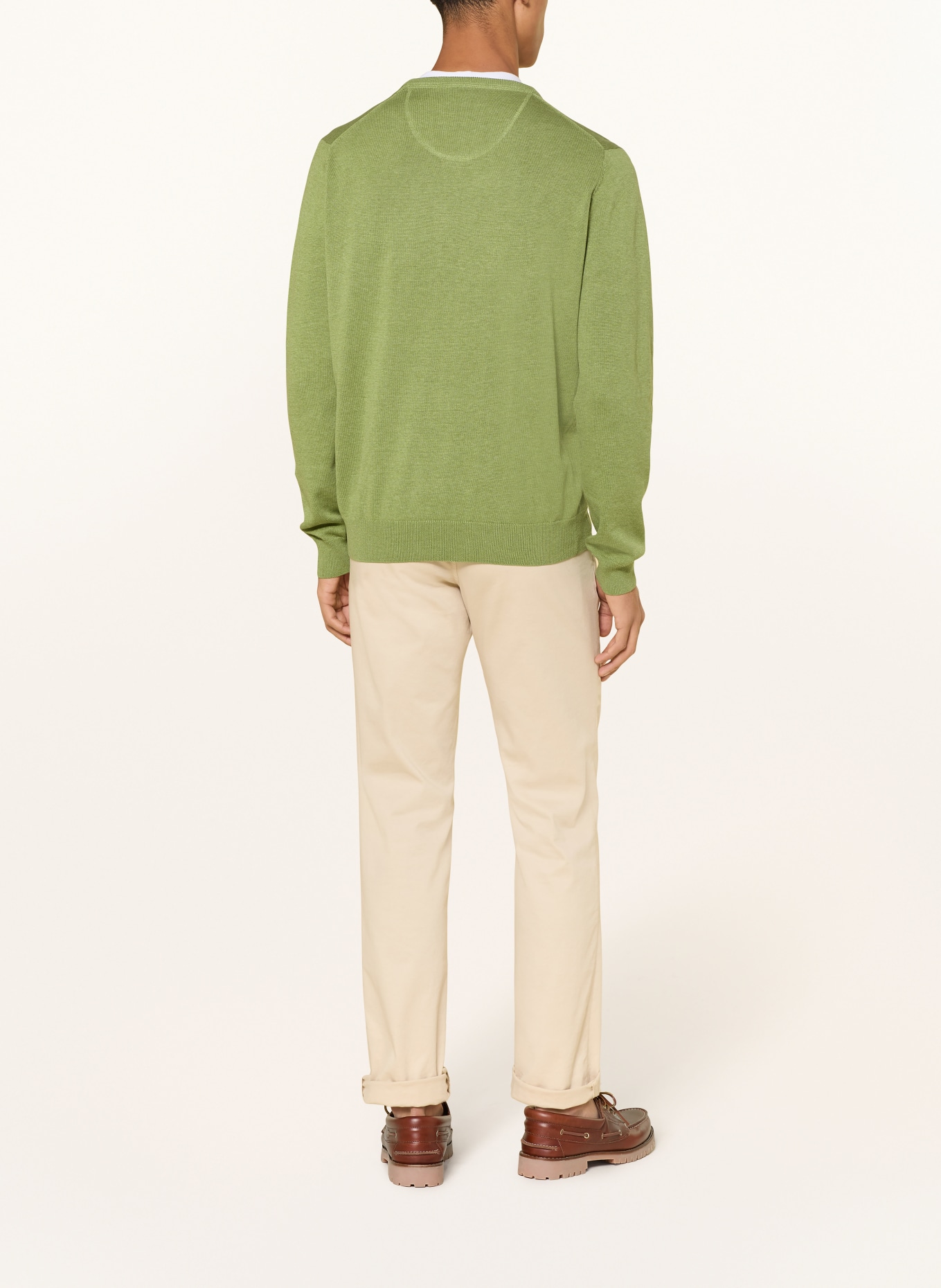 FYNCH-HATTON Pullover: HELLGRÜN