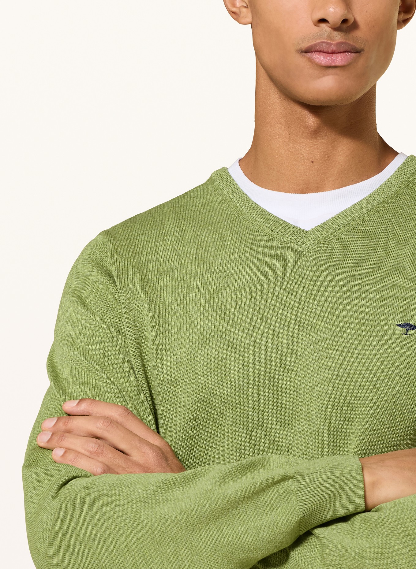 FYNCH-HATTON Pullover: HELLGRÜN