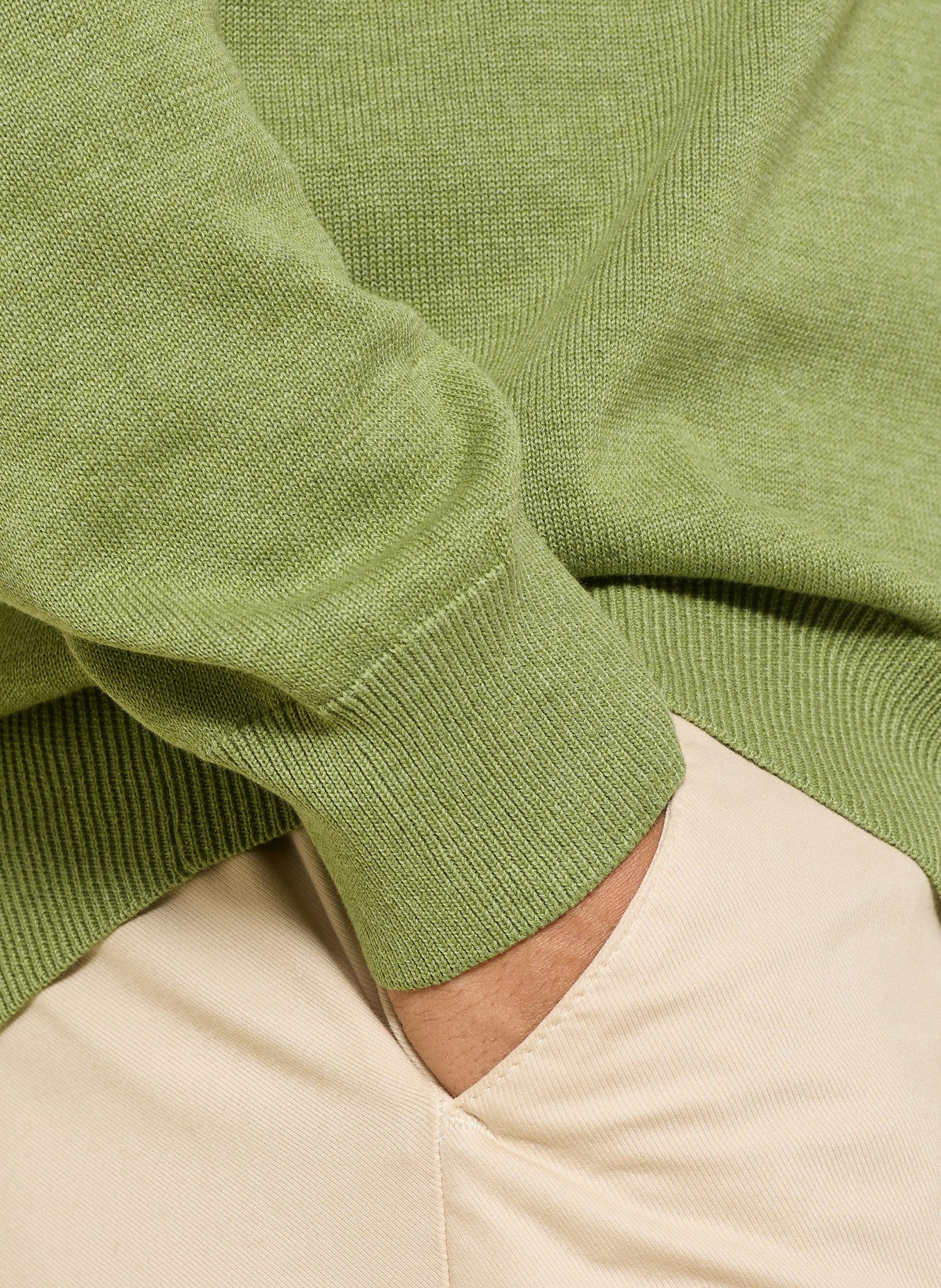 FYNCH-HATTON Pullover: HELLGRÜN