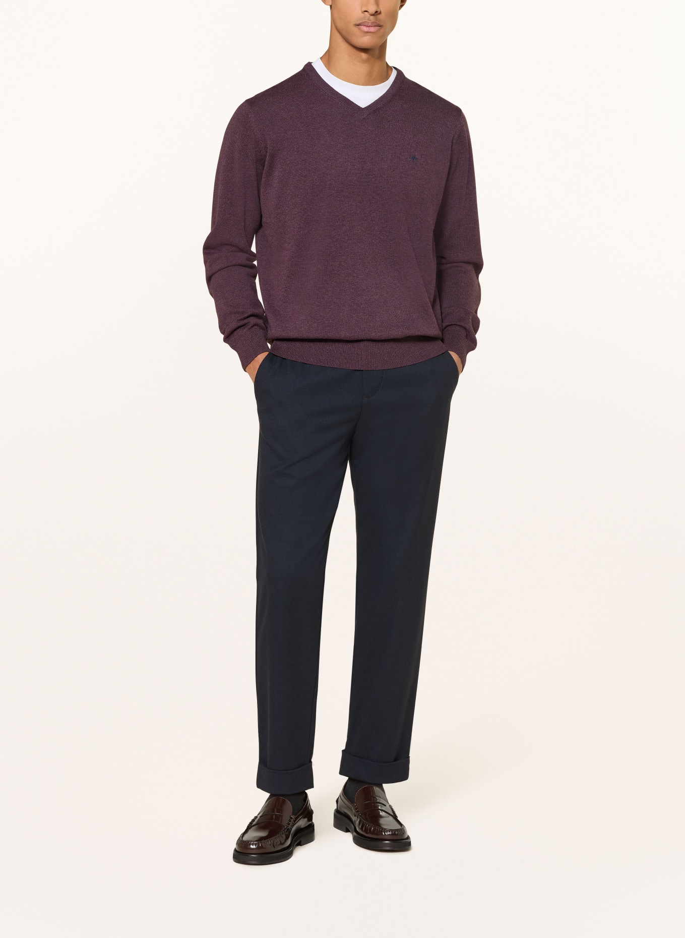 FYNCH-HATTON Pullover: DUNKELLILA