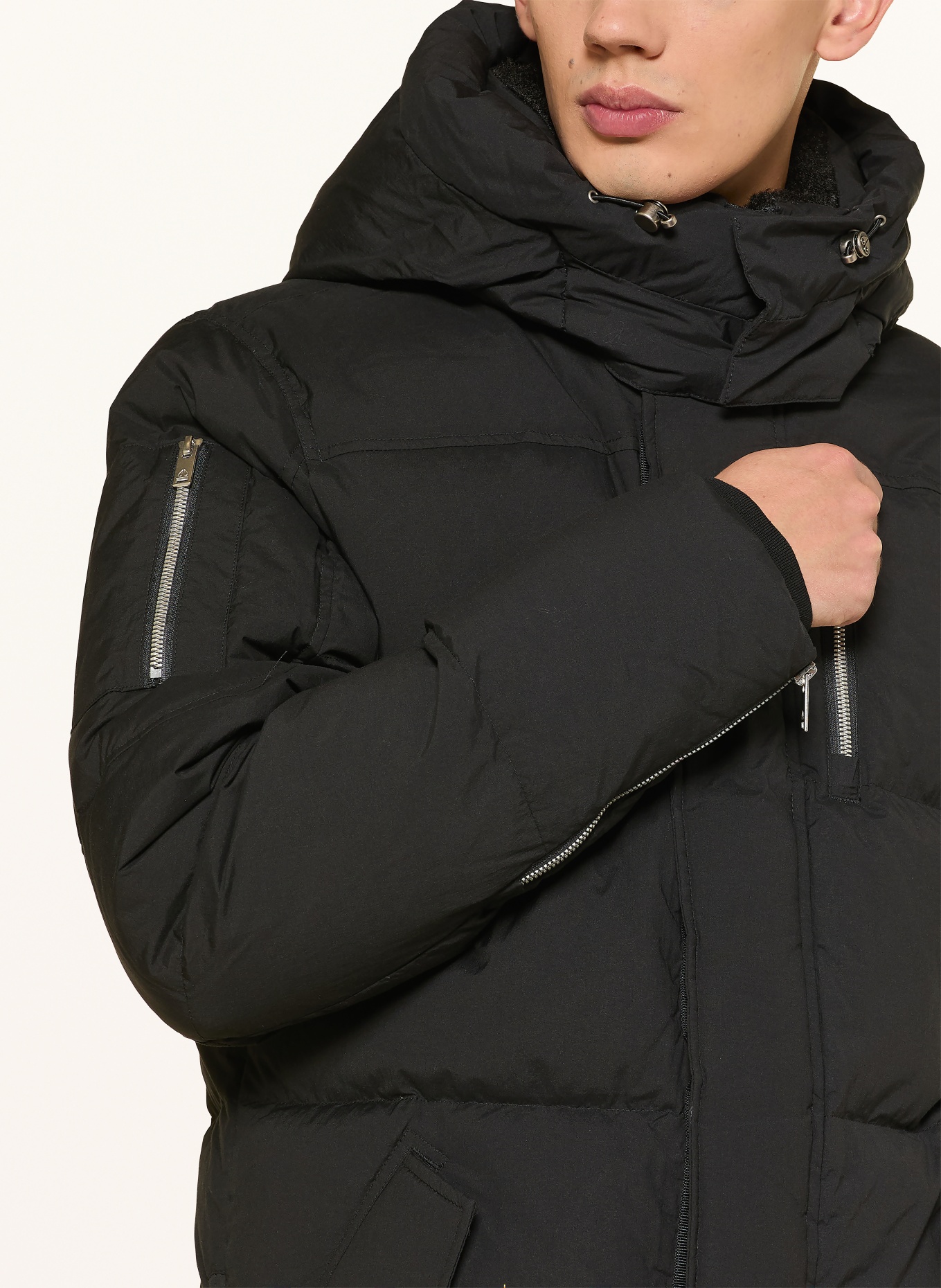 MOOSE KNUCKLES Daunenjacke EVEREST: SCHWARZ