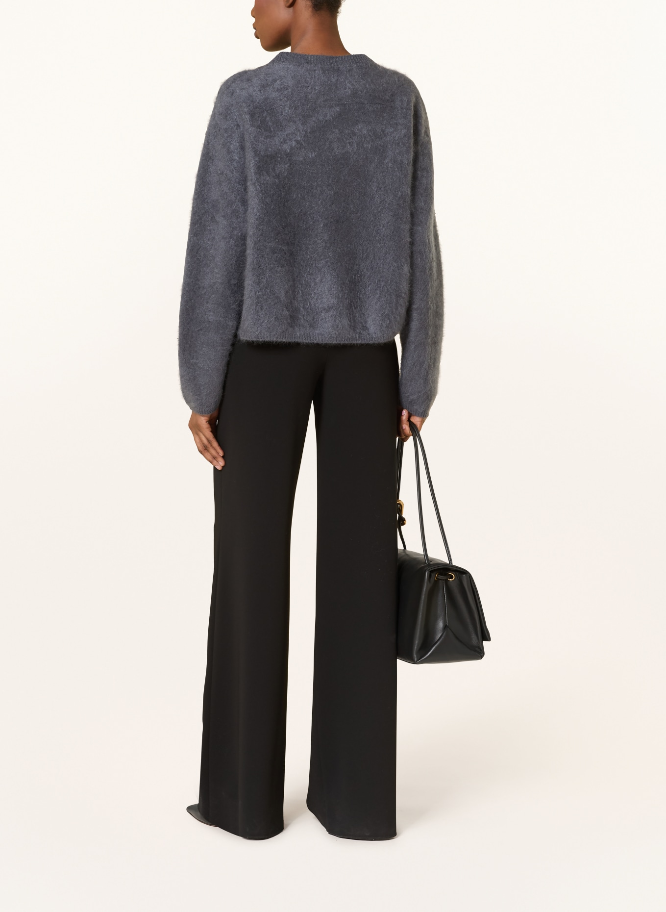 SOFT GOAT Cashmere sweater: DARK GRAY