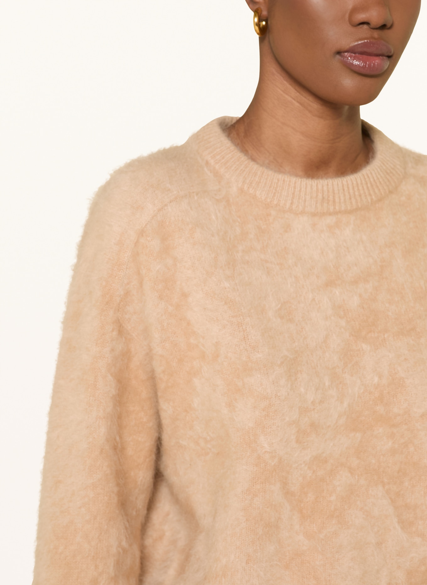 SOFT GOAT Cashmere sweater: CAMEL