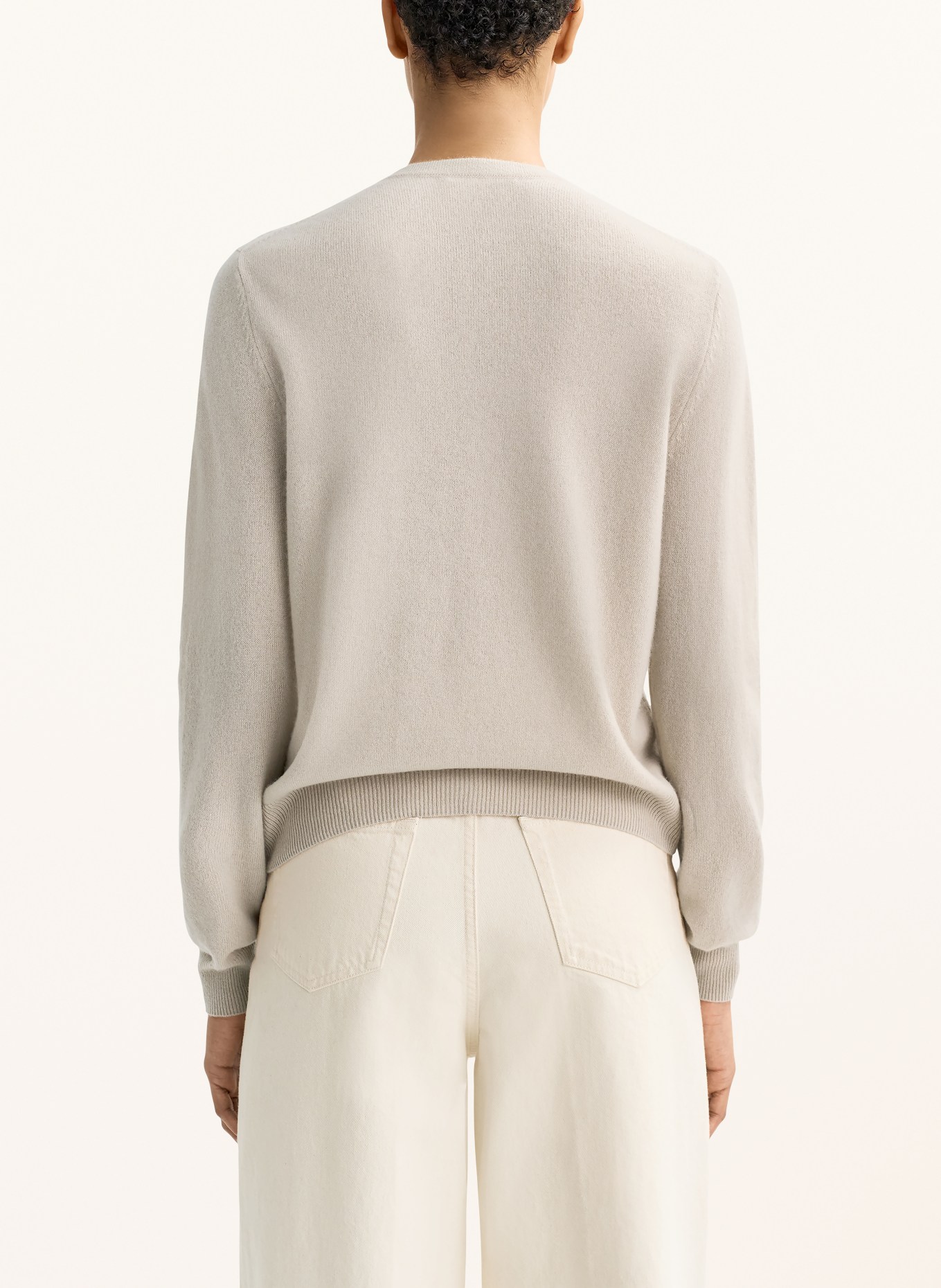 SOFT GOAT Strickjacke aus Cashmere: BEIGE