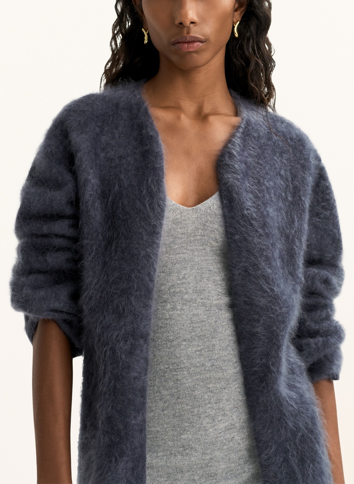 SOFT GOAT Strickhülle aus Cashmere: DUNKELGRAU