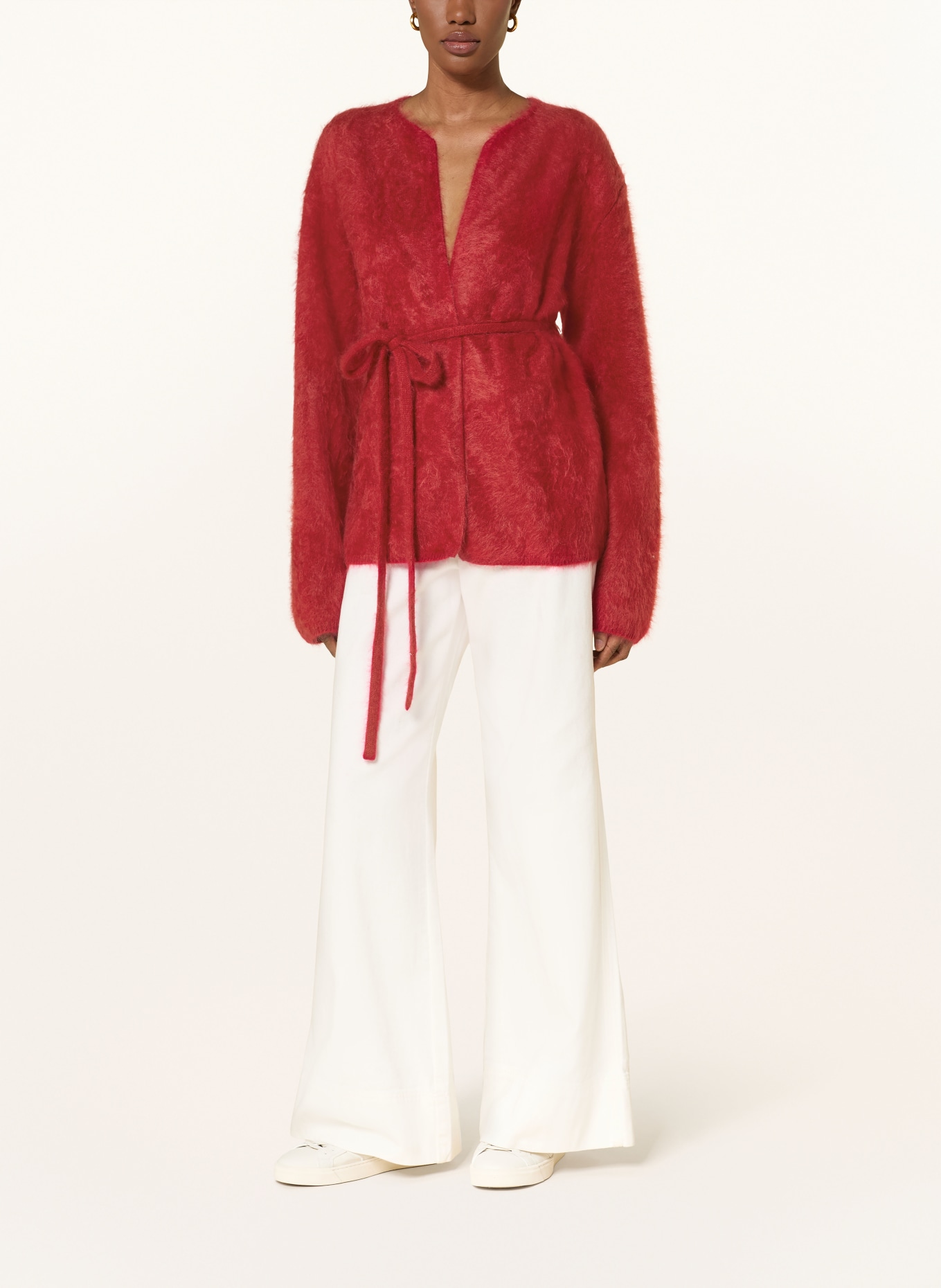 SOFT GOAT Knit cardigan made of cashmere: RED