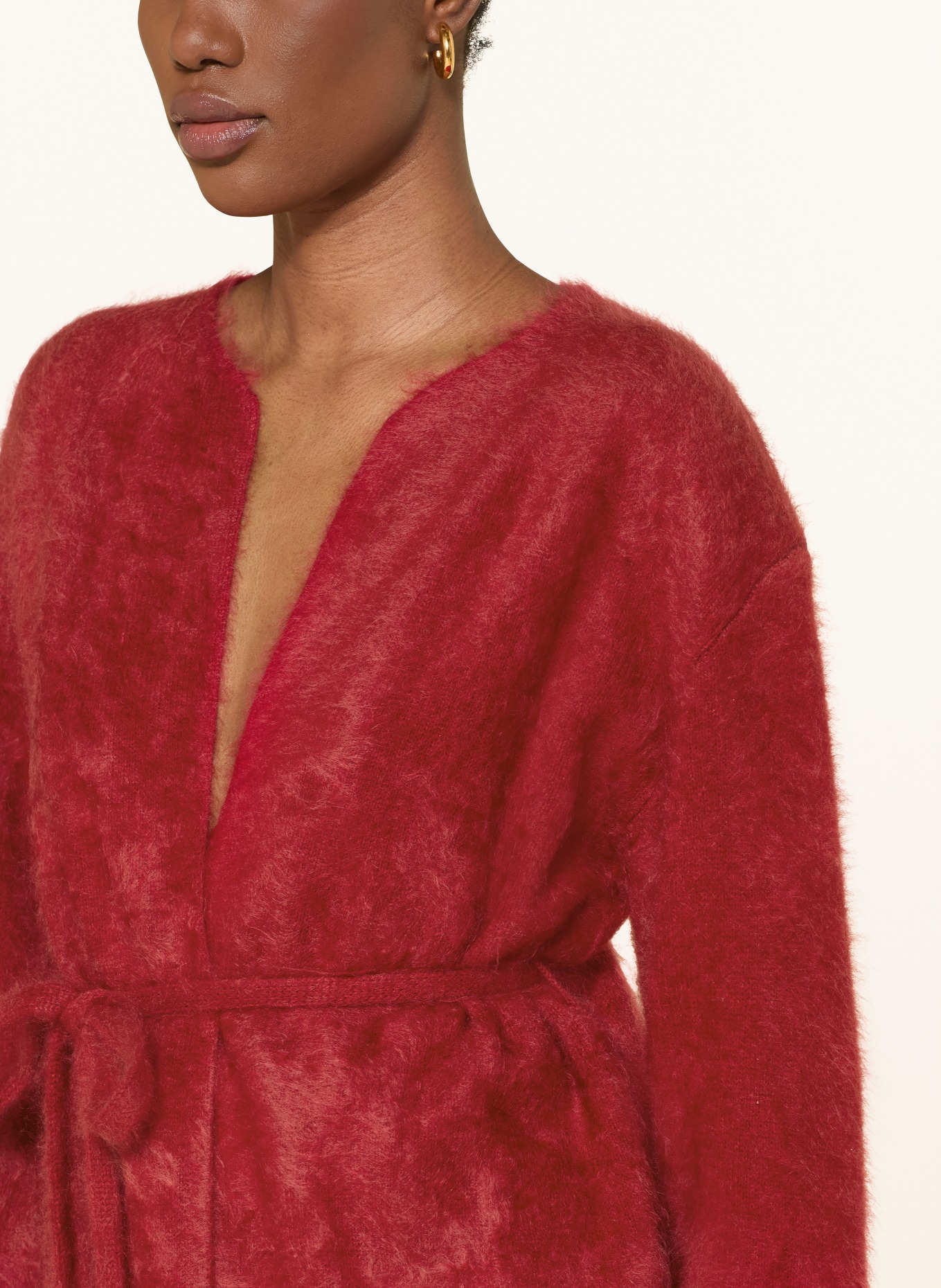 SOFT GOAT Knit cardigan made of cashmere: RED