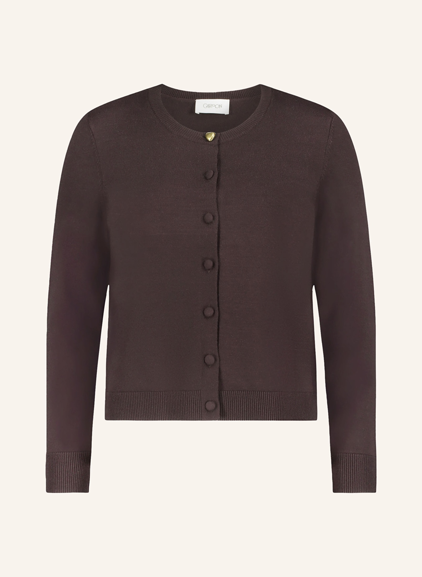 CARTOON cardigan: BROWN