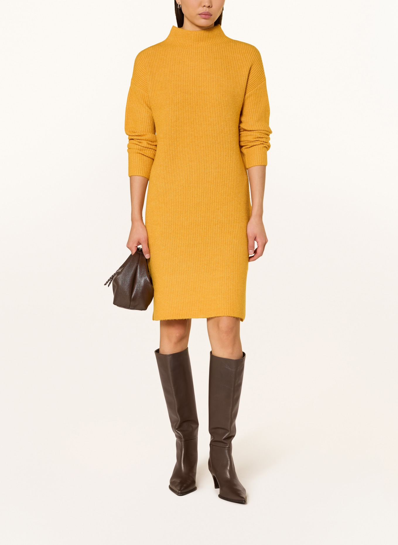 CARTOON knit dress: DARK YELLOW