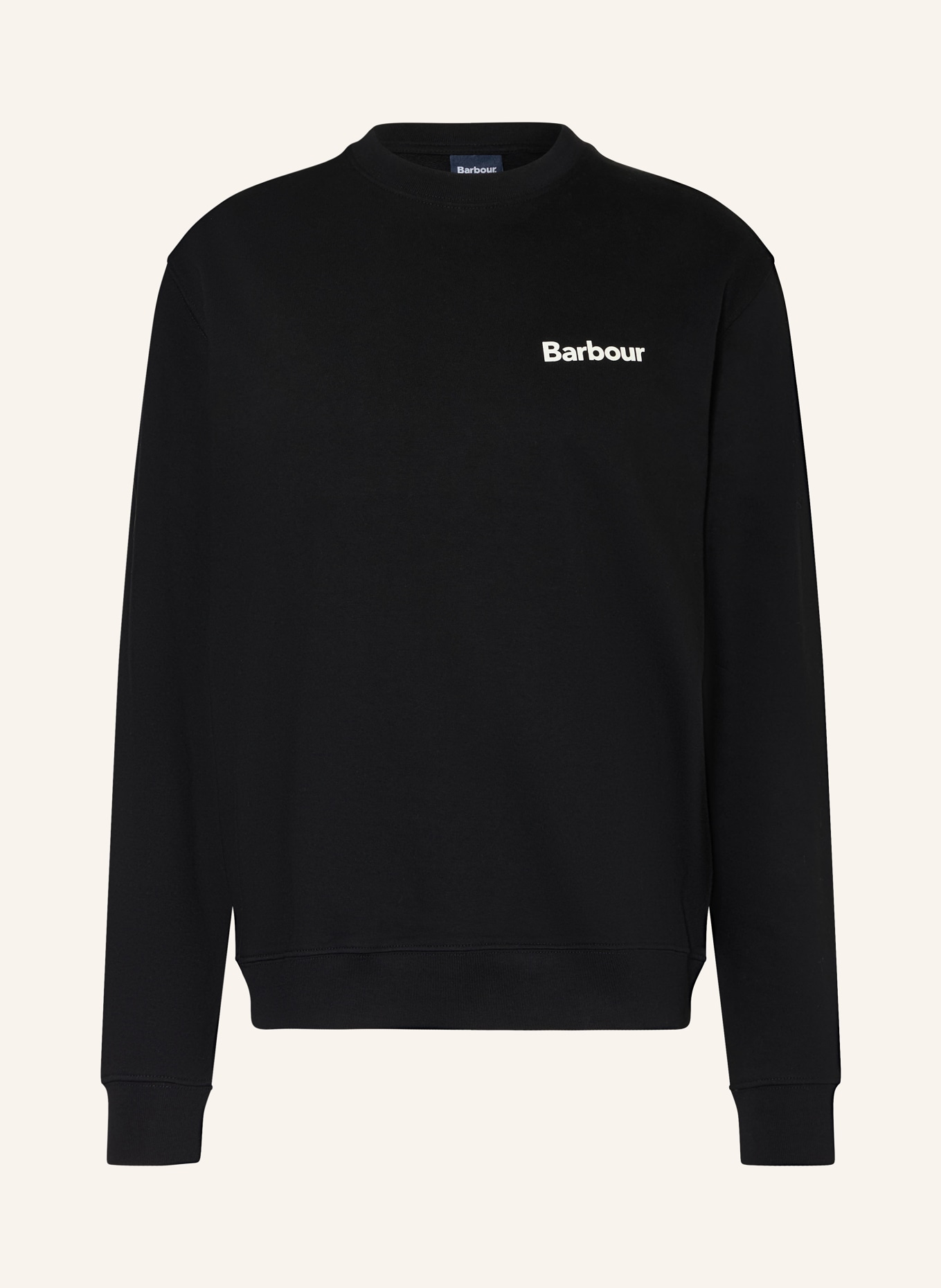 Barbour Sweatshirt FIRBANK: SCHWARZ / WEISS