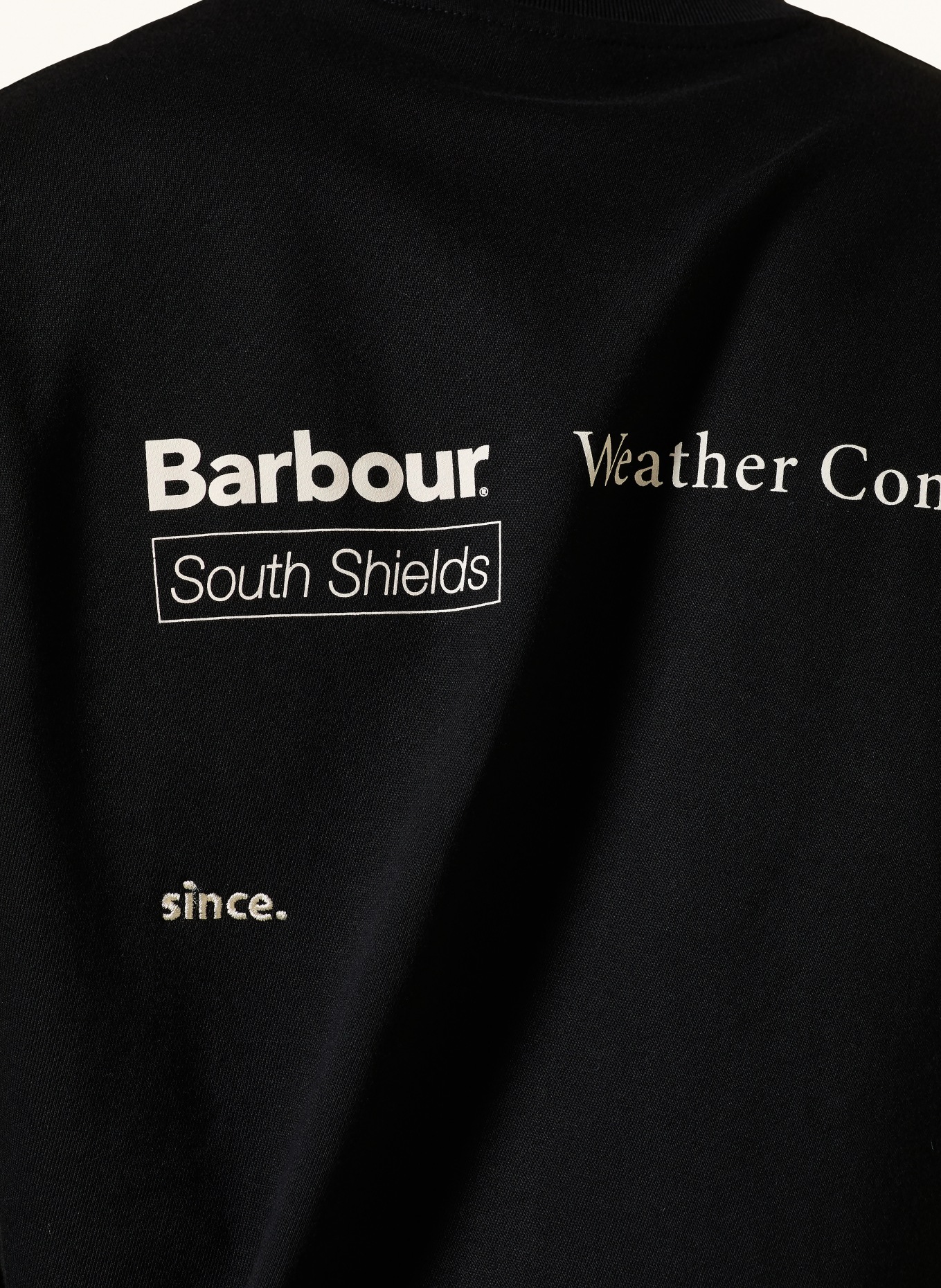 Barbour Sweatshirt FIRBANK: SCHWARZ / WEISS