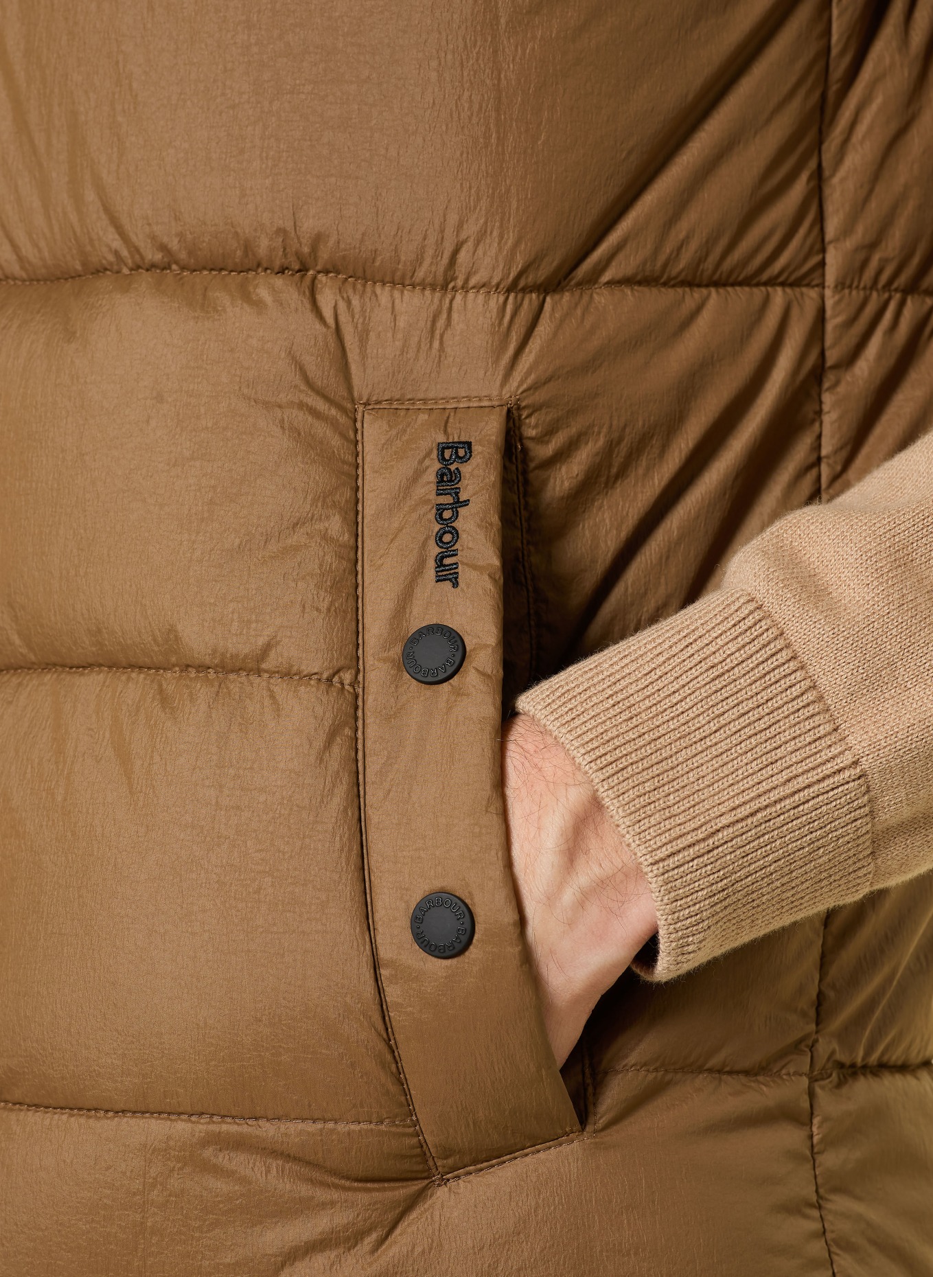 Barbour Steppweste OFFSHORE: BRAUN