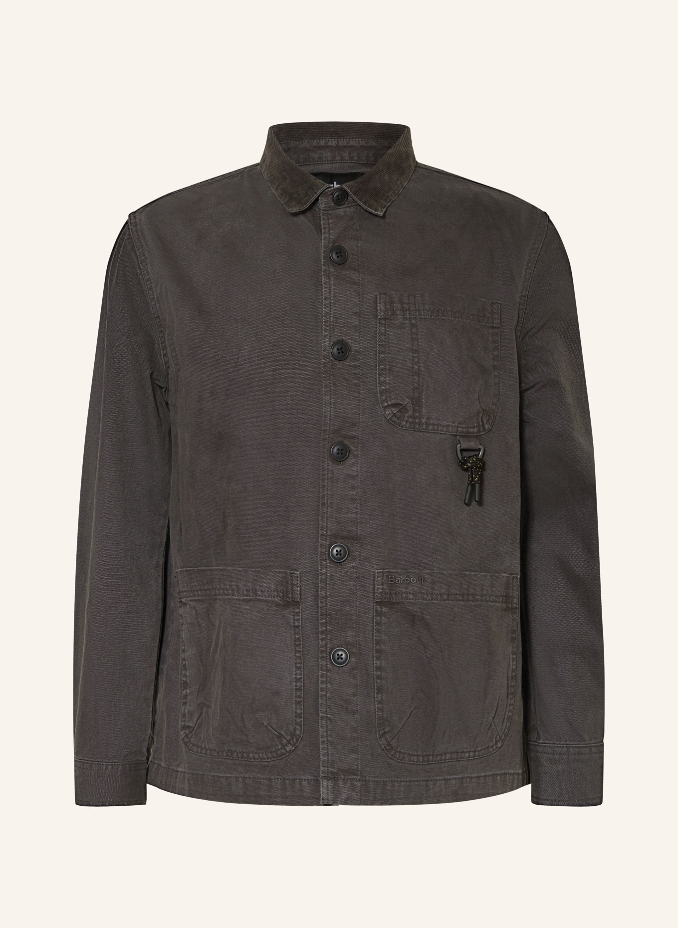 Barbour Overjacket BOWLAND: DARK GRAY