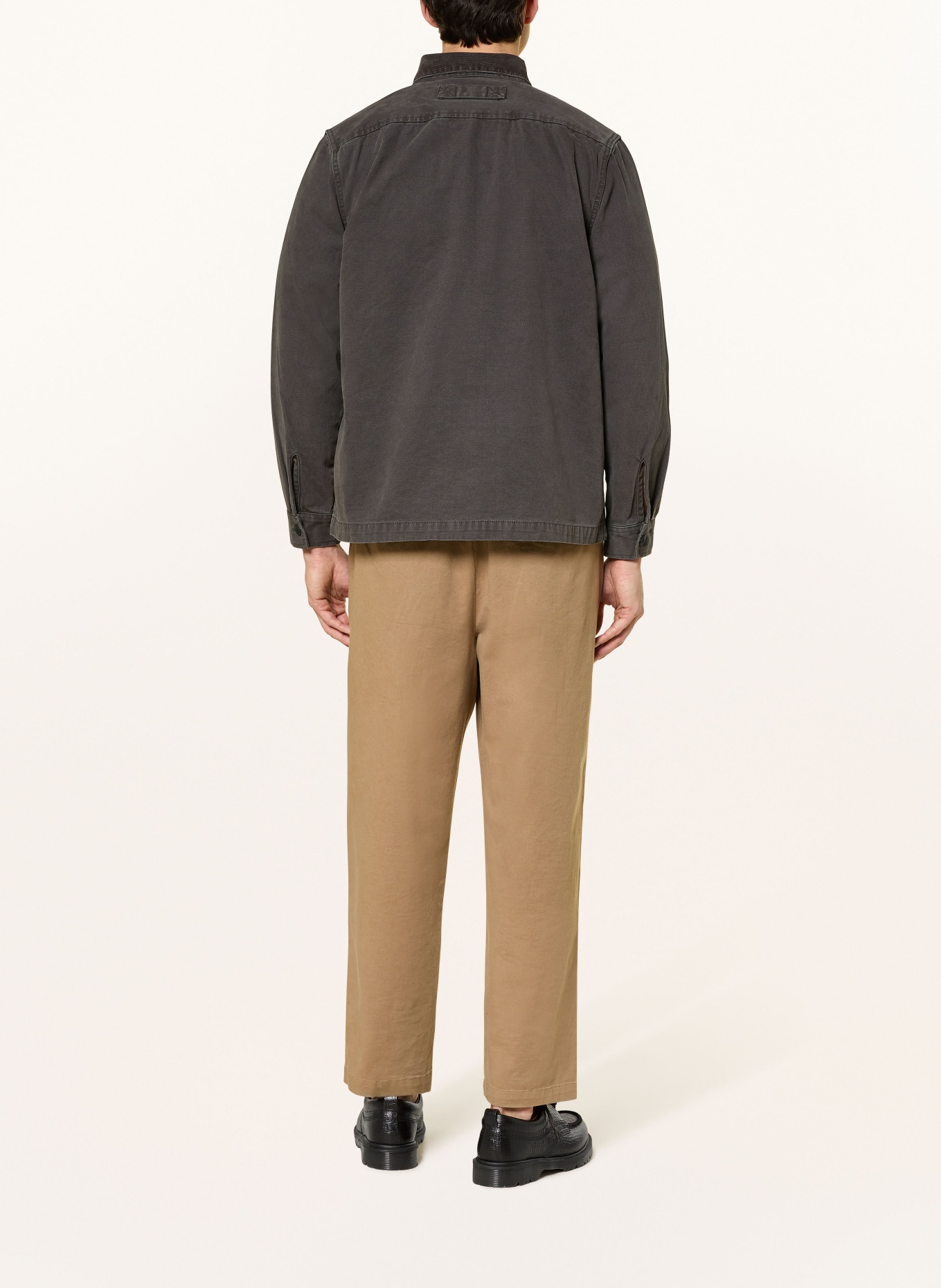 Barbour Overjacket BOWLAND: DARK GRAY