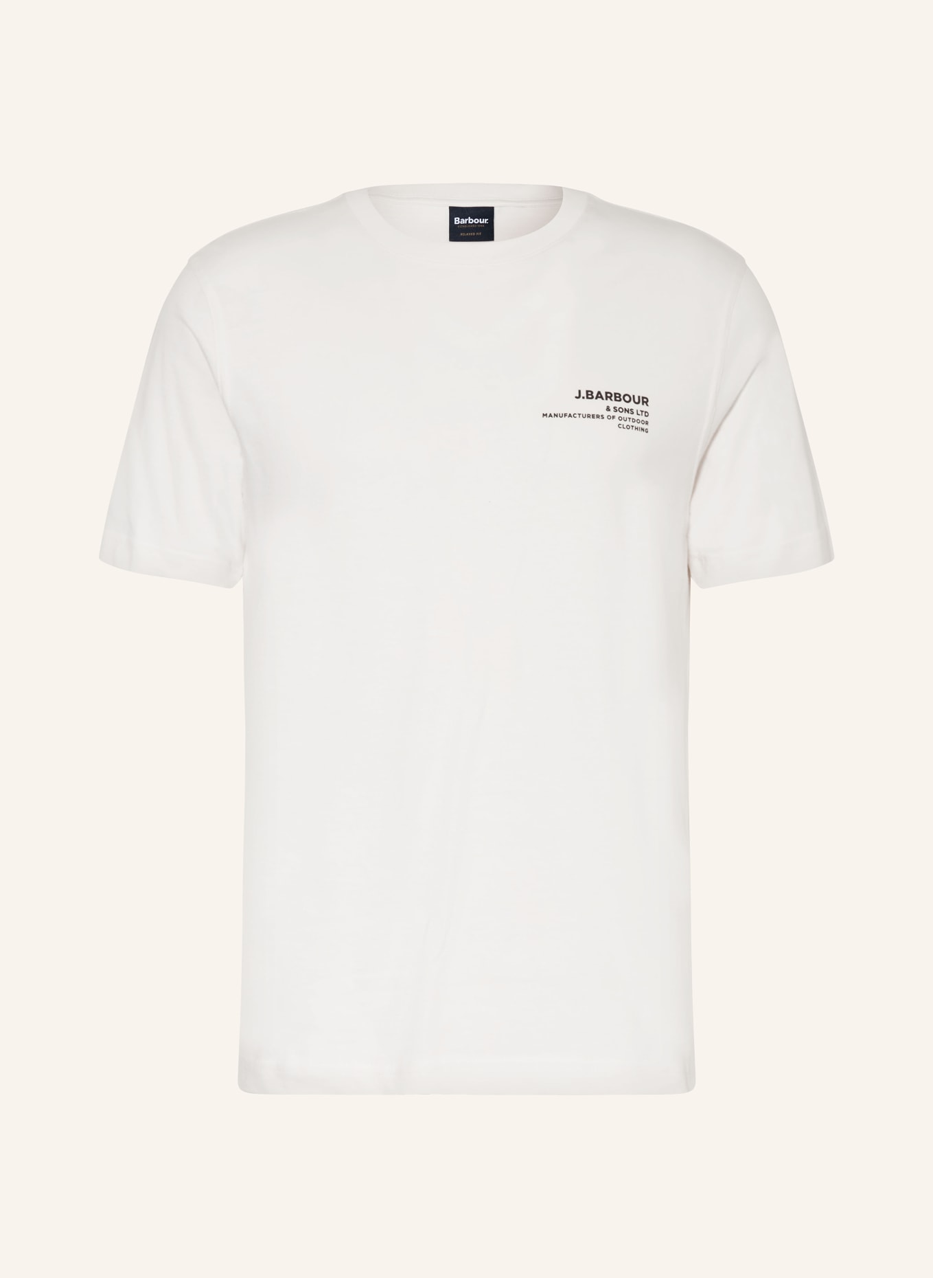 Barbour PARKEND T-shirt: WHITE