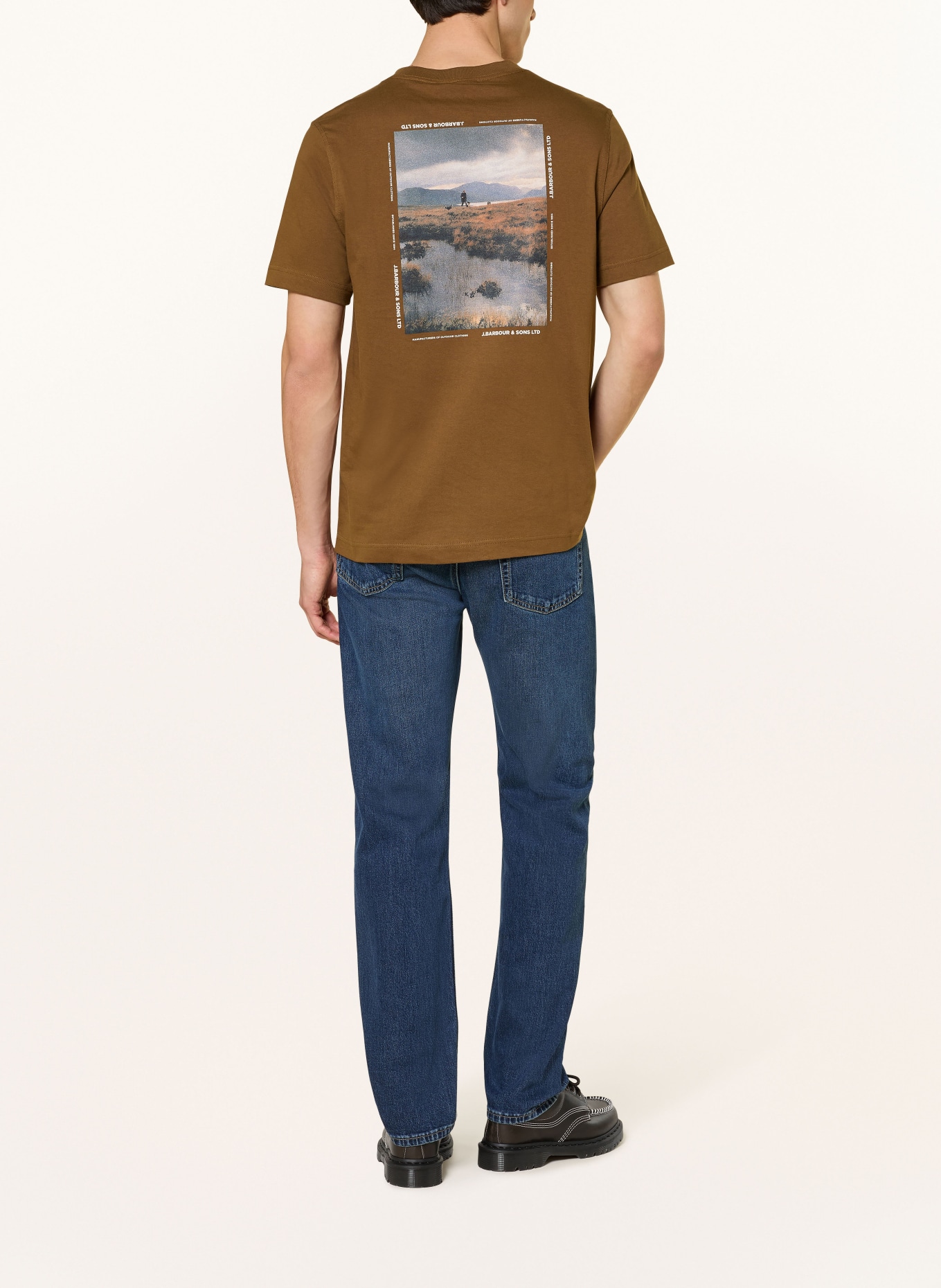 Barbour T-Shirt PARKEND: BRAUN
