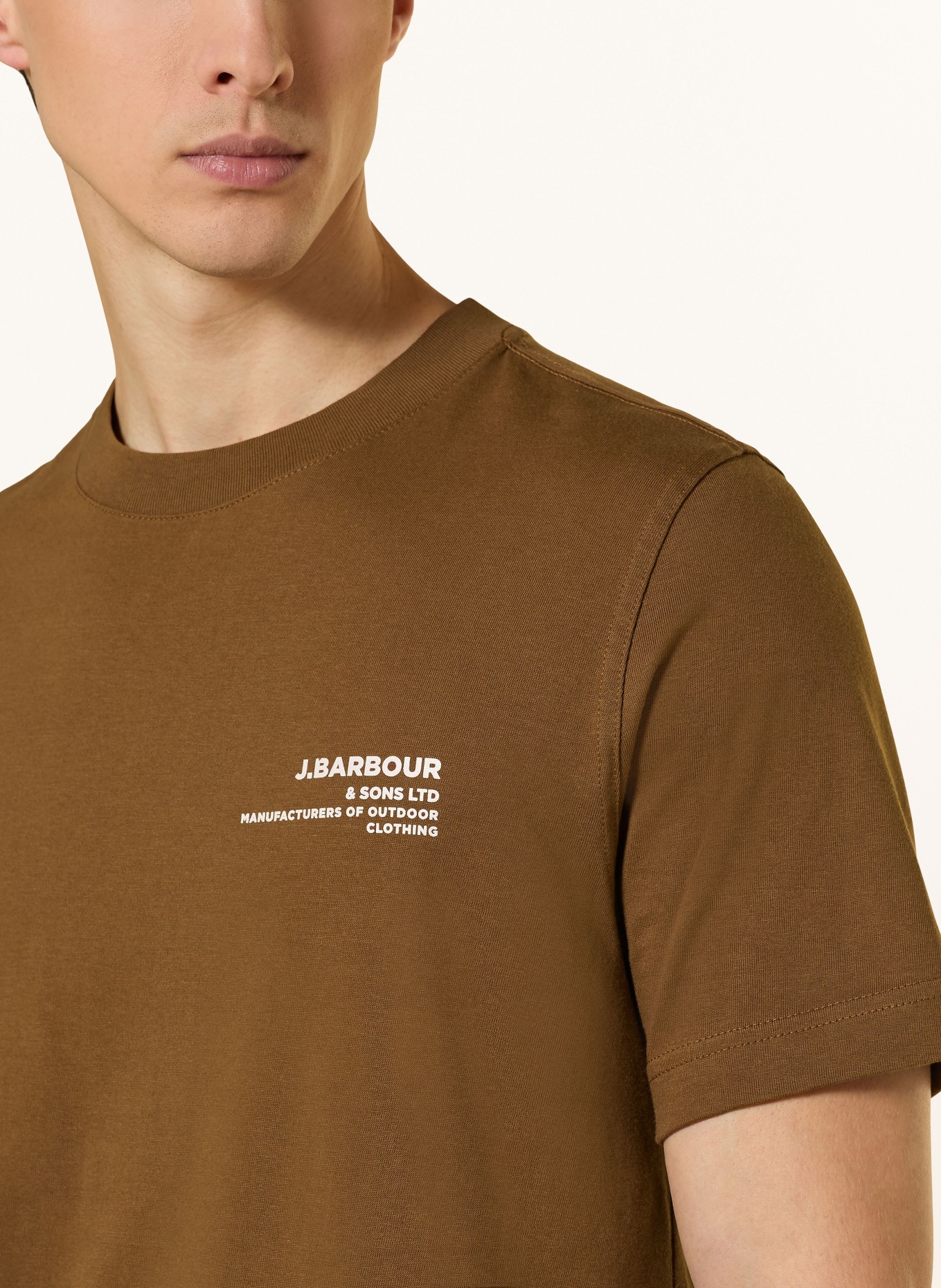 Barbour T-Shirt PARKEND: BRAUN