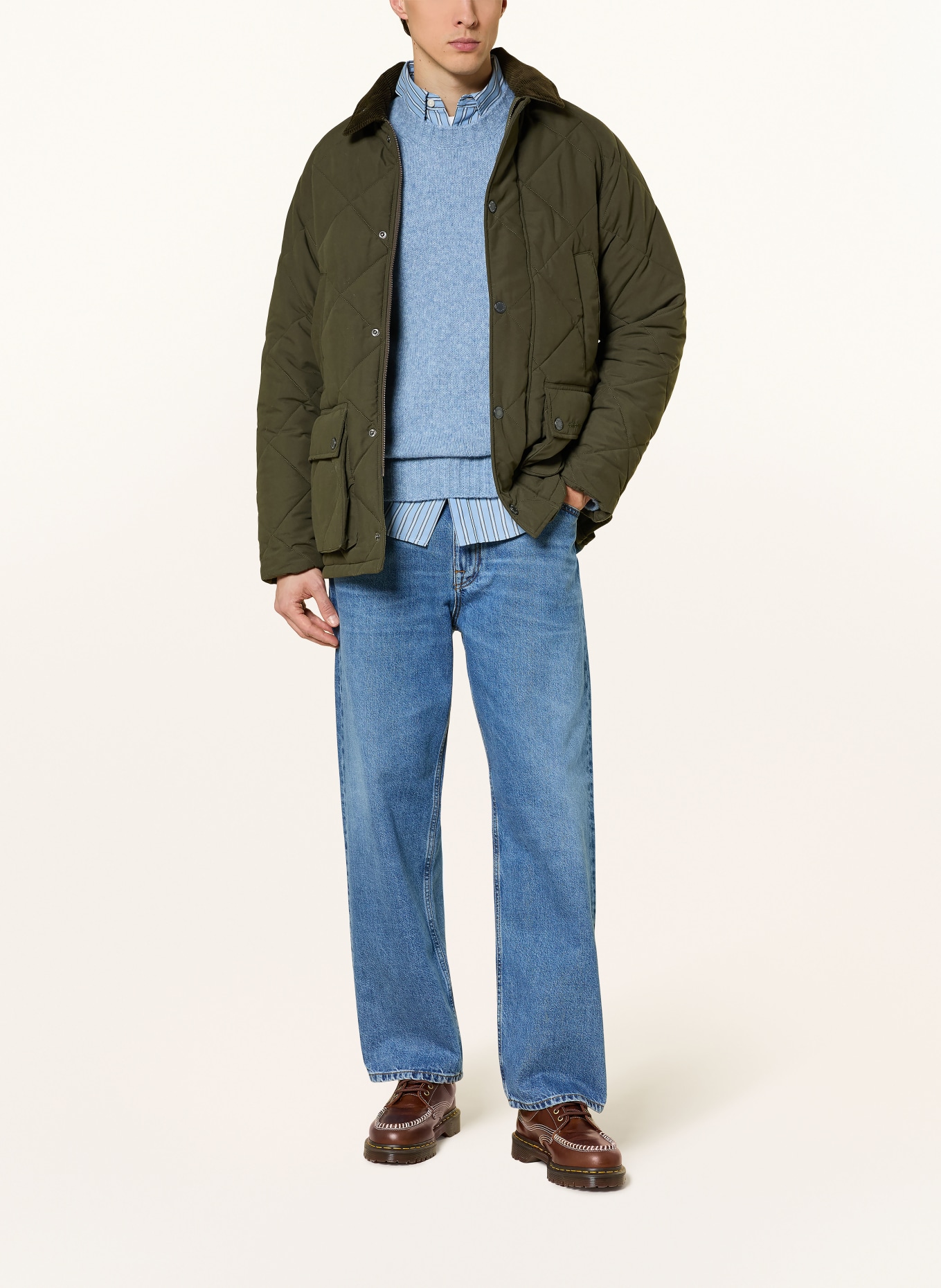 Barbour BEDALE quilted jacket: OLIVE