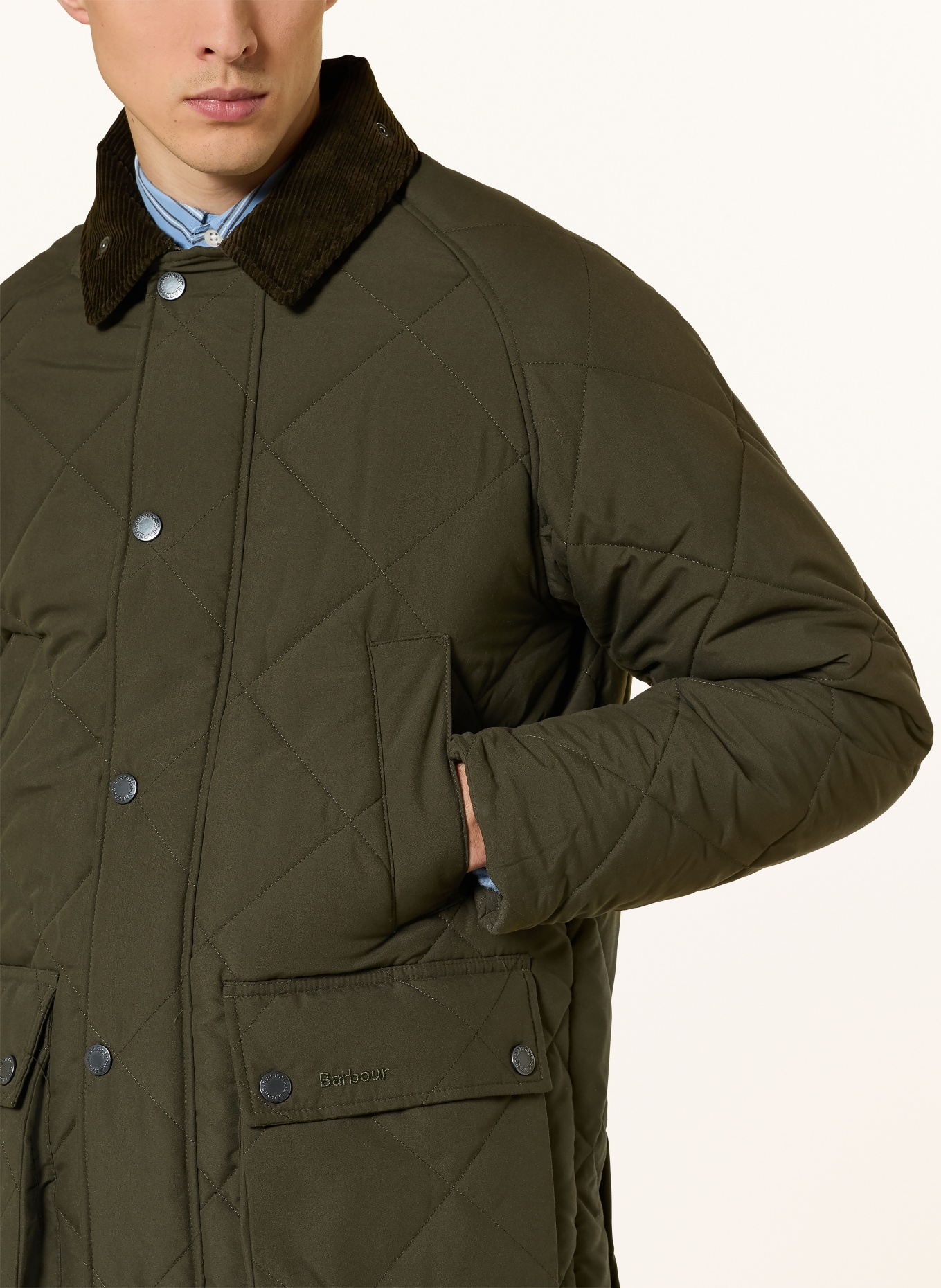 Barbour BEDALE quilted jacket: OLIVE